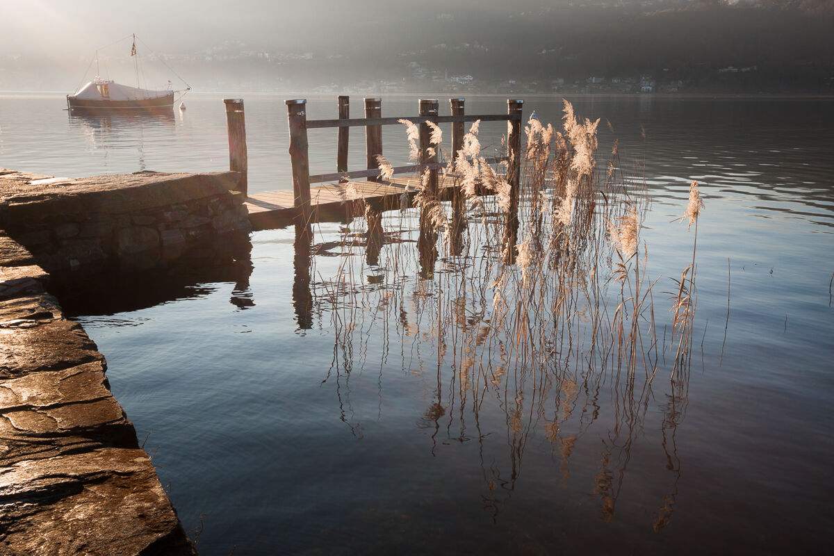 Ultimi raggi sul lago ...