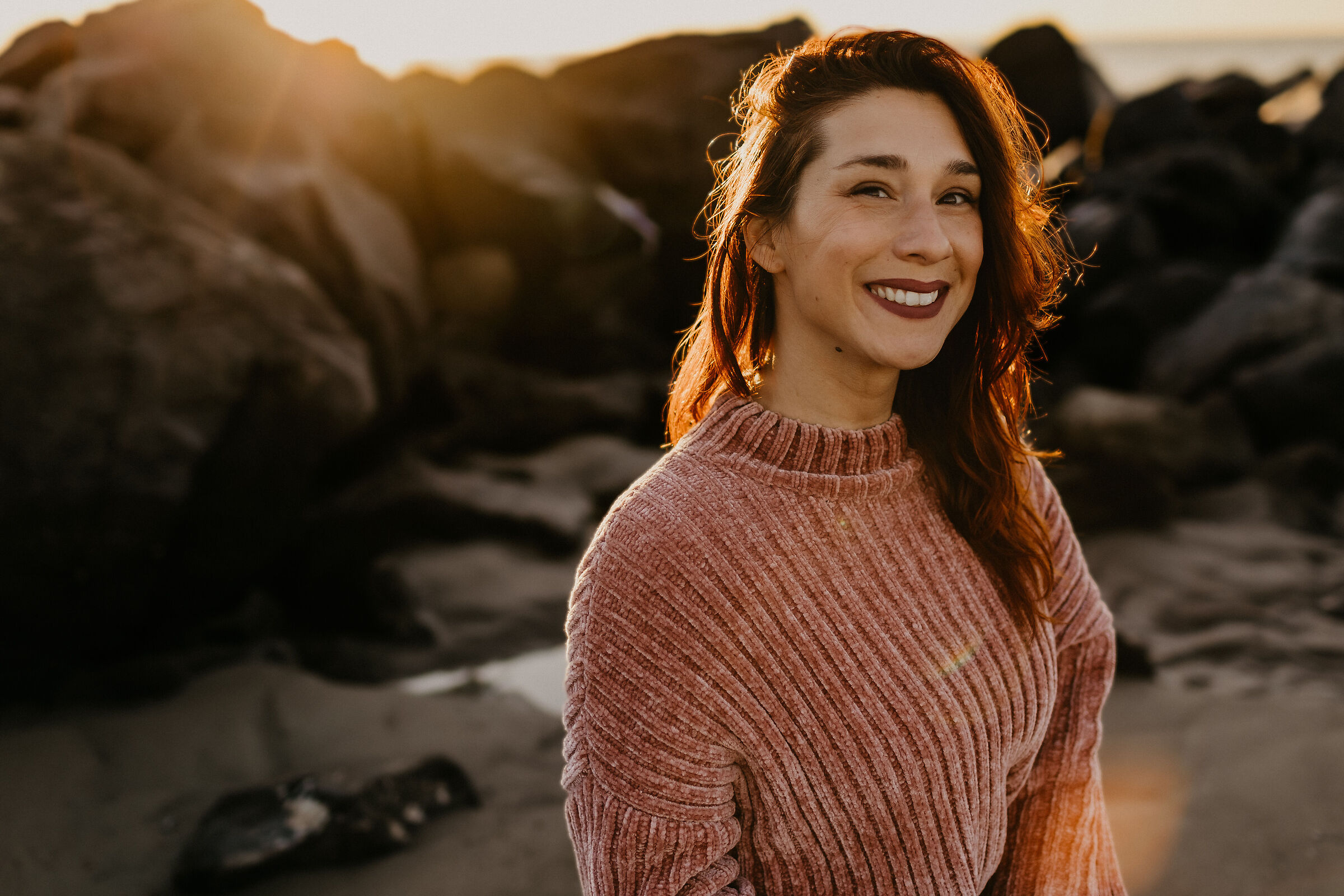 Autoscatto al tramonto