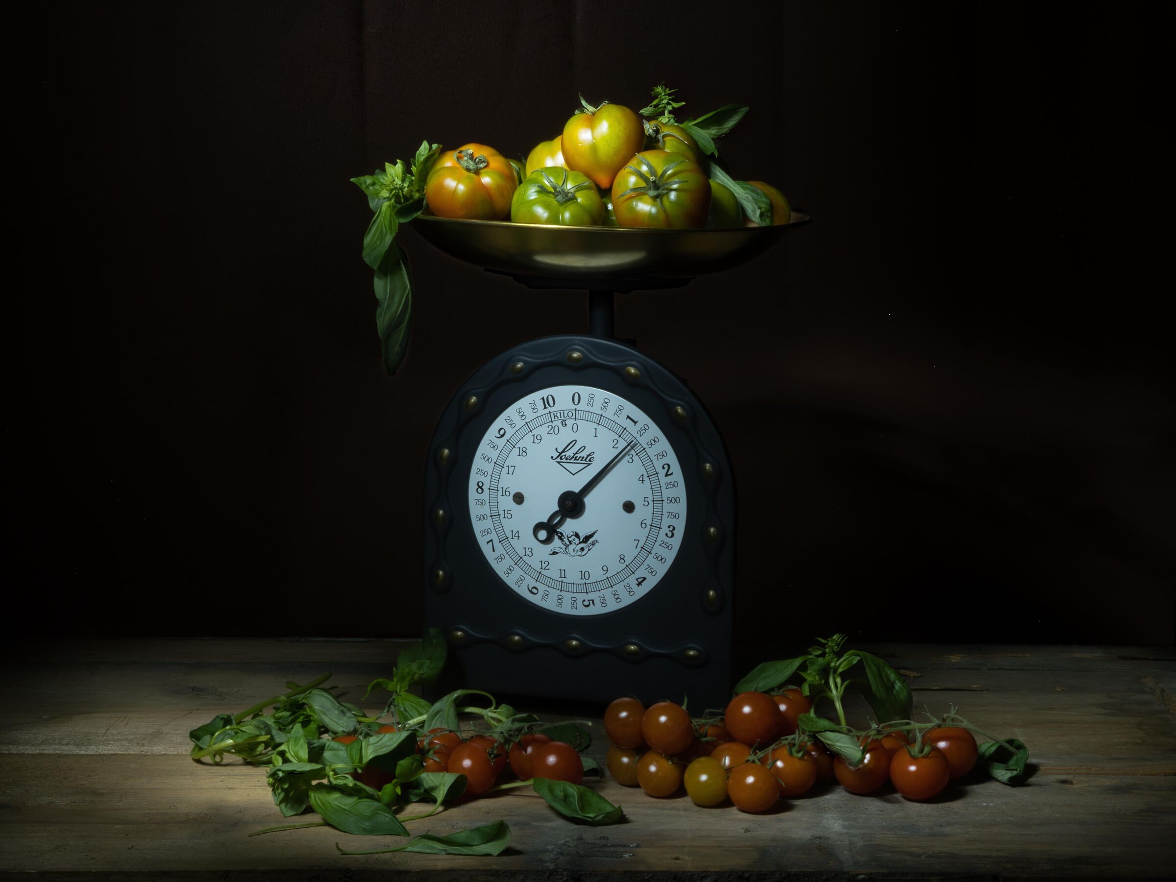 Tomatoes and basil