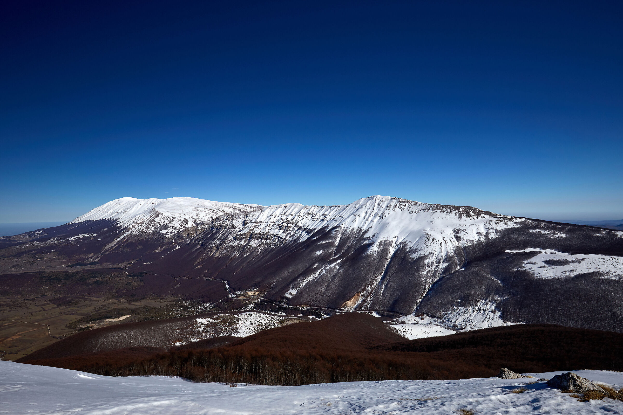 Maiella versante occidentale dal Monte Pizzalto 1990 m