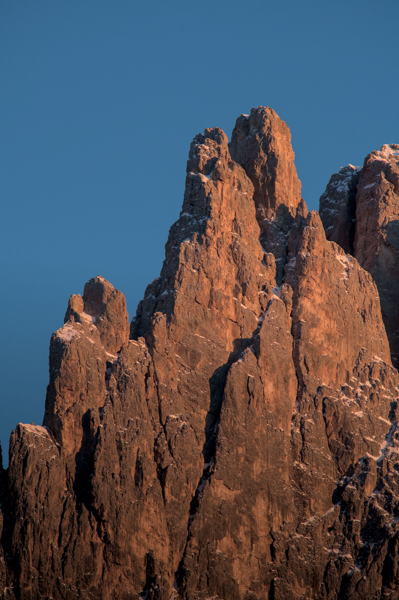 Enrosadira sulle Pale di San Martino