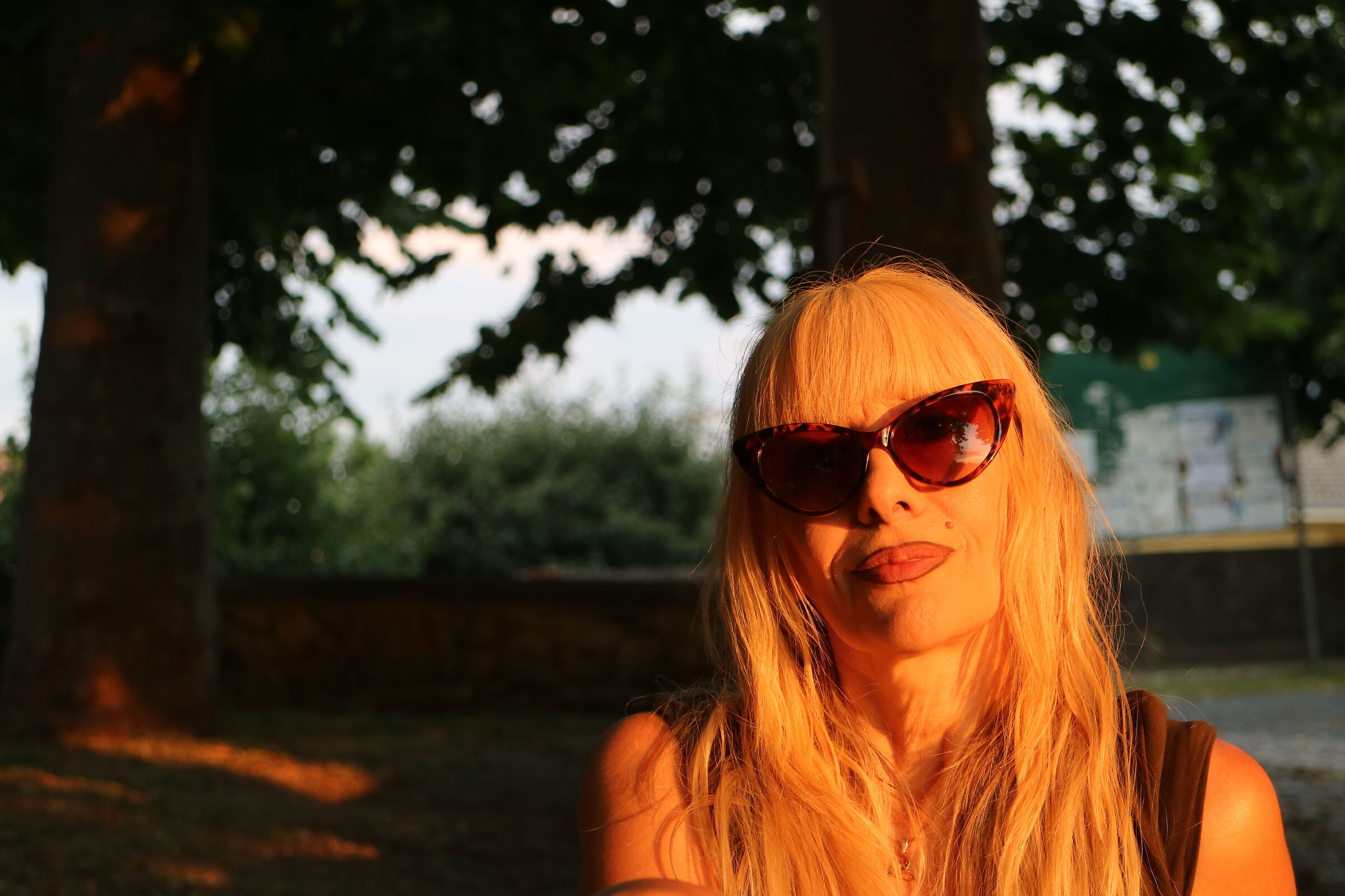 At sunset