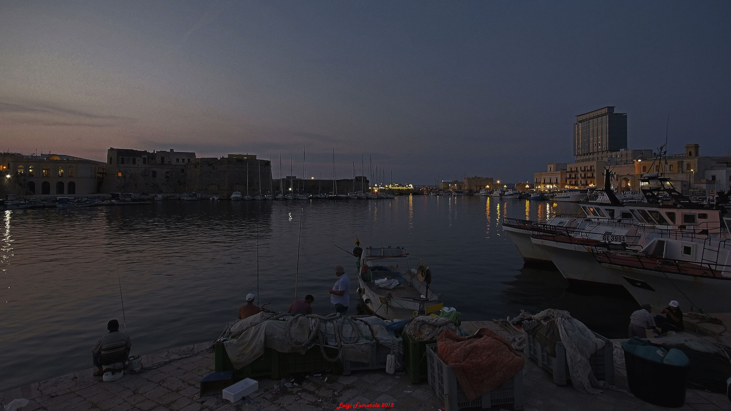 Battuta di pesca serale