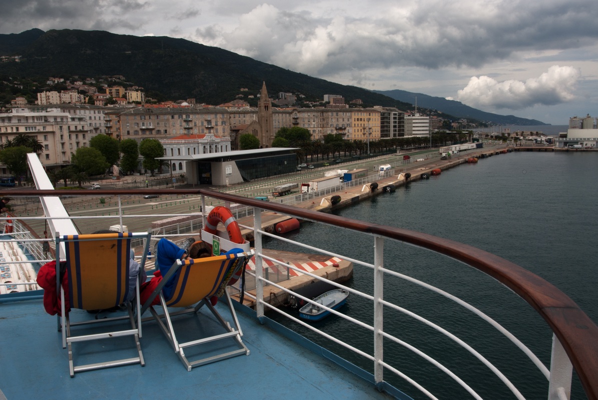 A balcony in Bastia