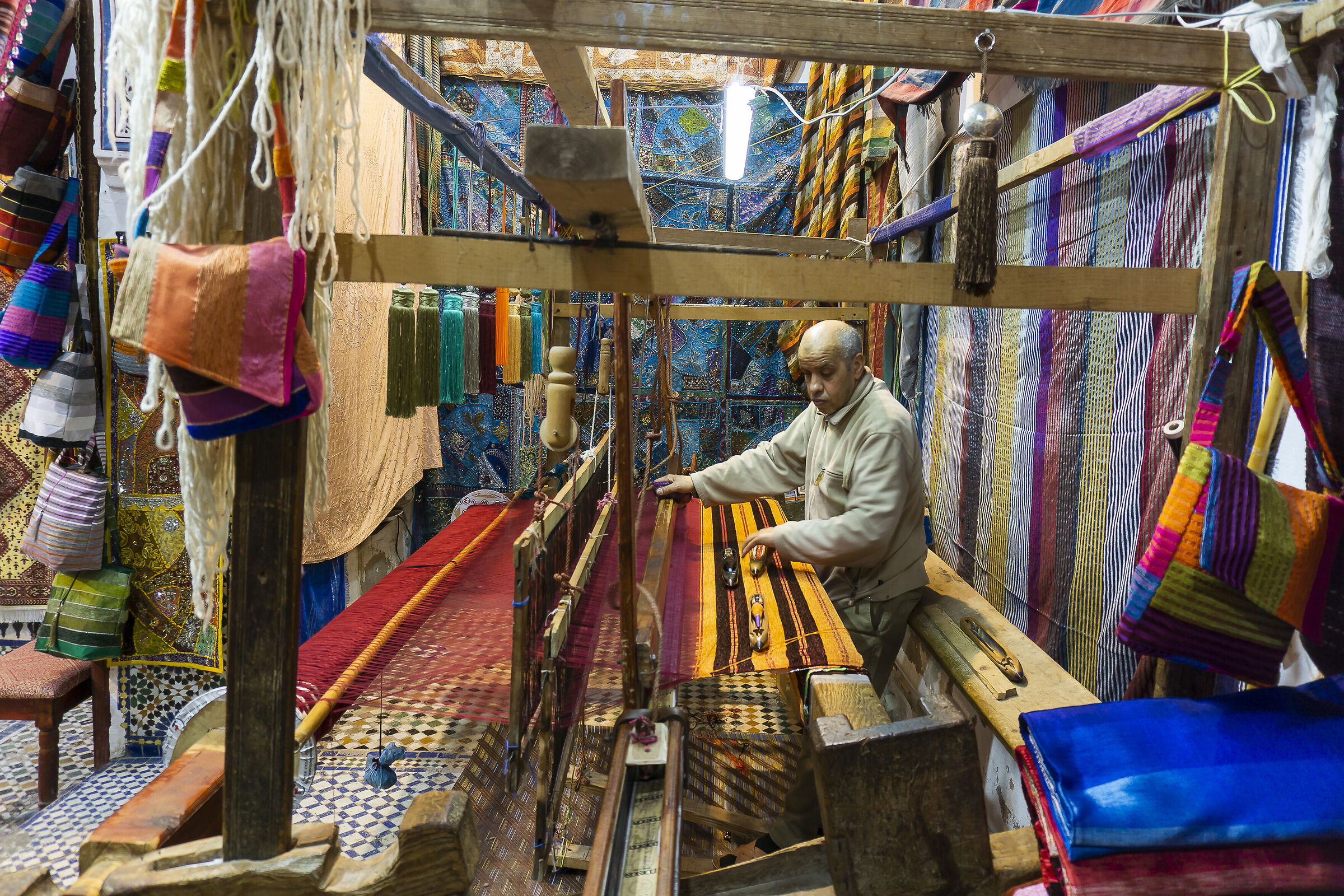 tessitura al telaio (Fès)