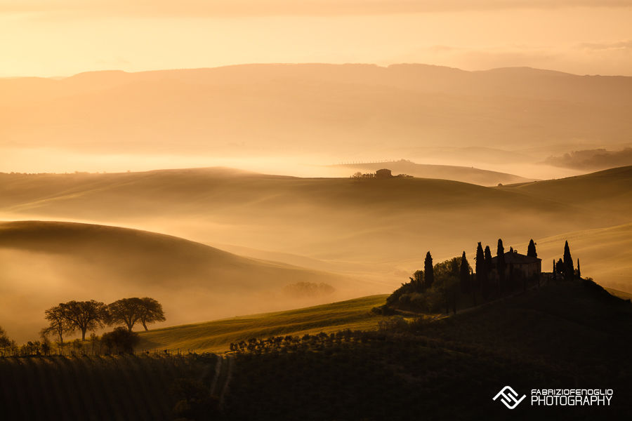 Alba in Val D'Orcia