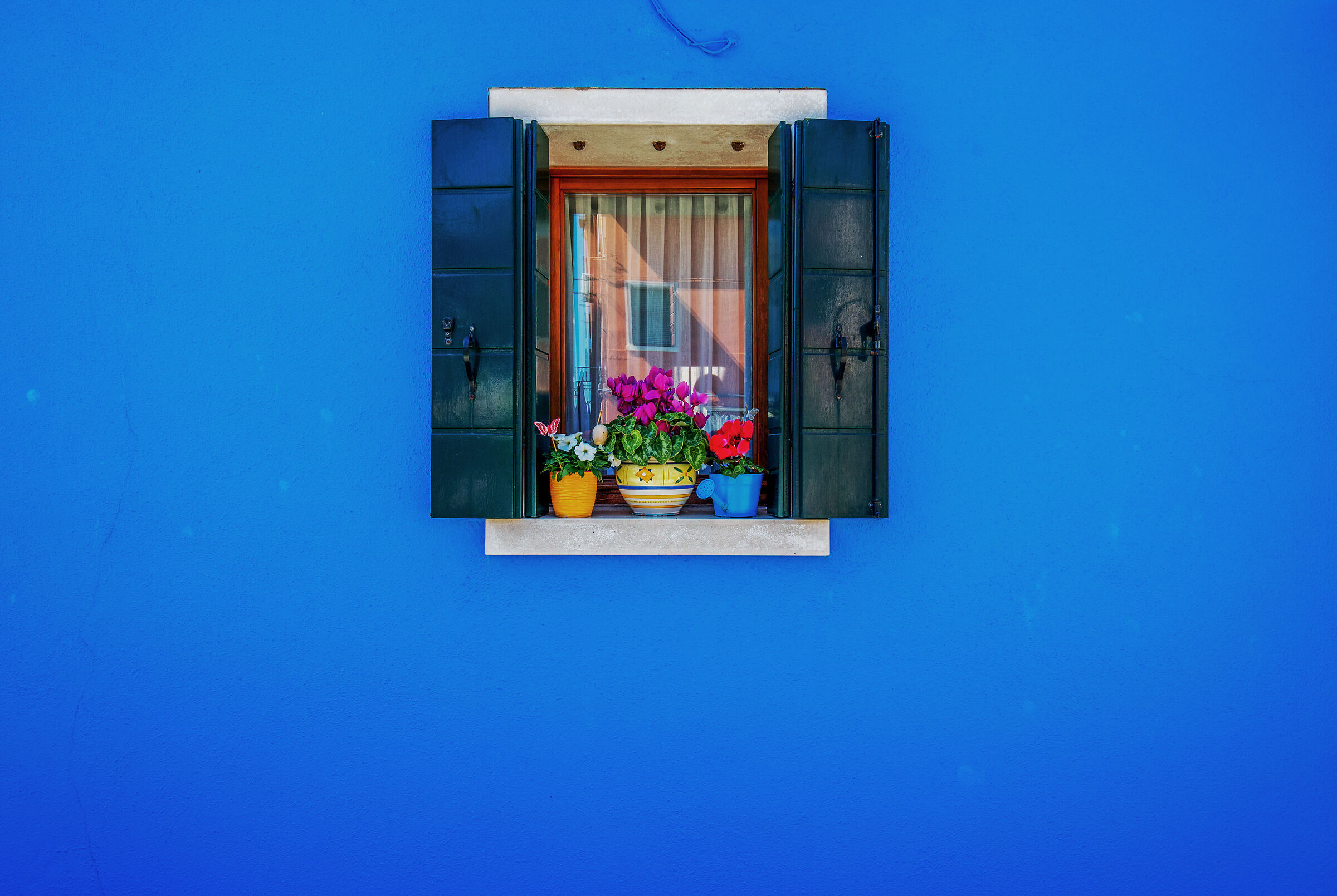 the flowered balcony.