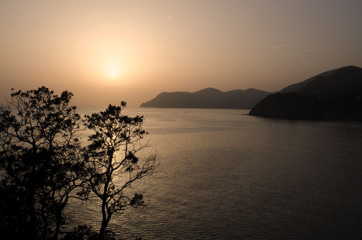 Sunset on the Ligurian Sea