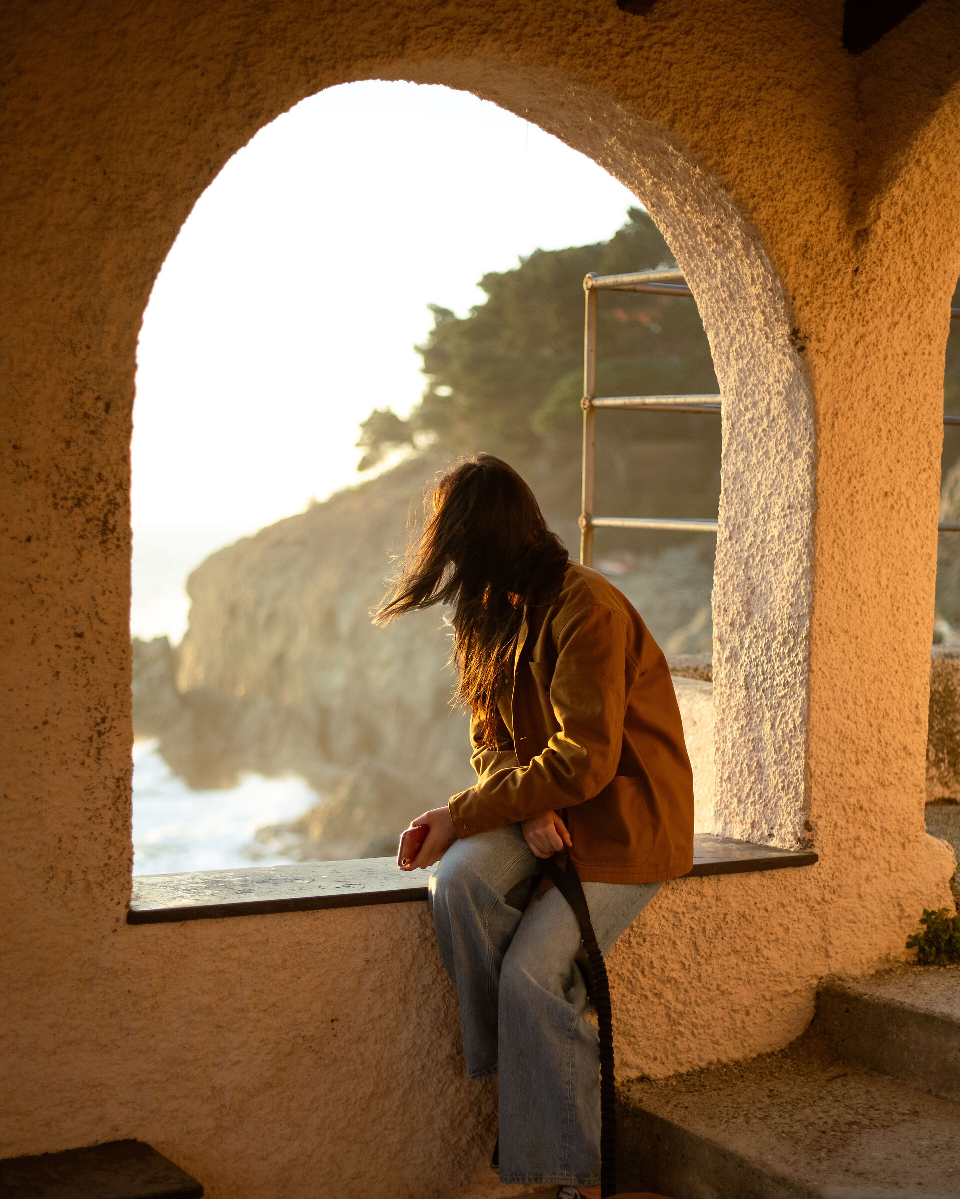 The color of the sunset