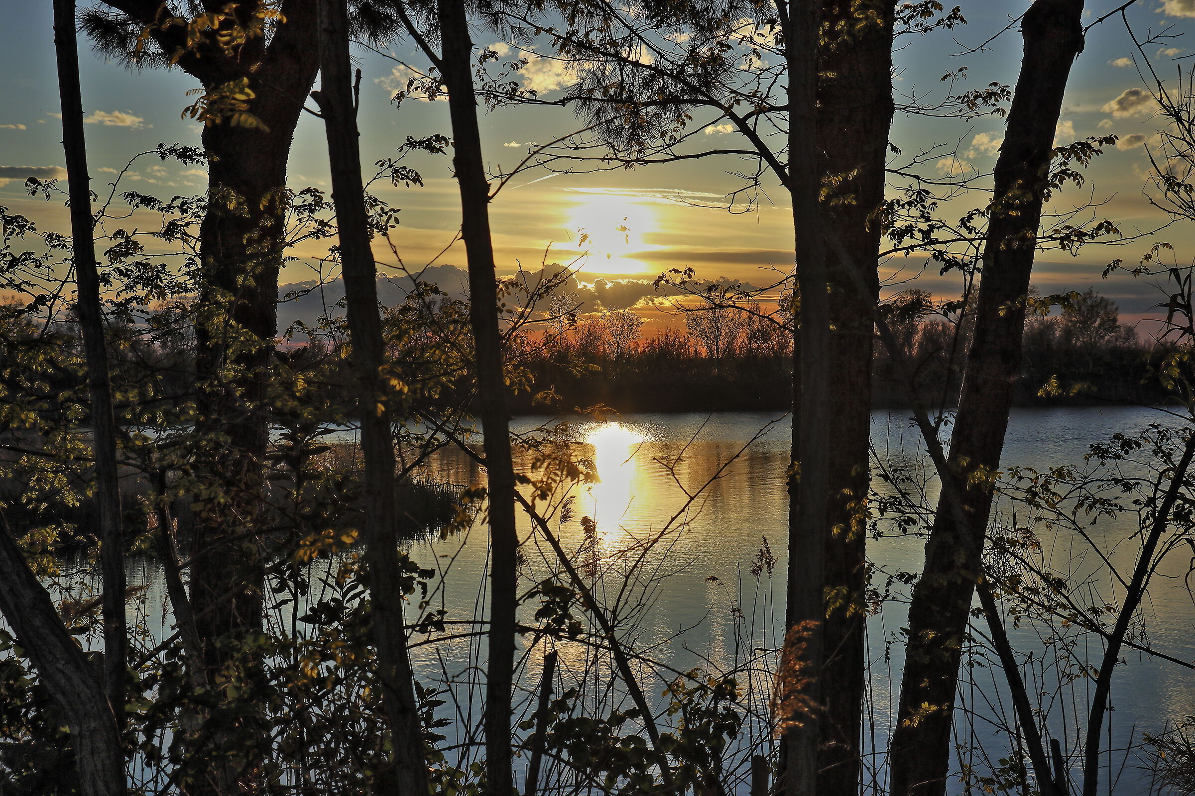 Tramonto sulle Valli di Comacchio
