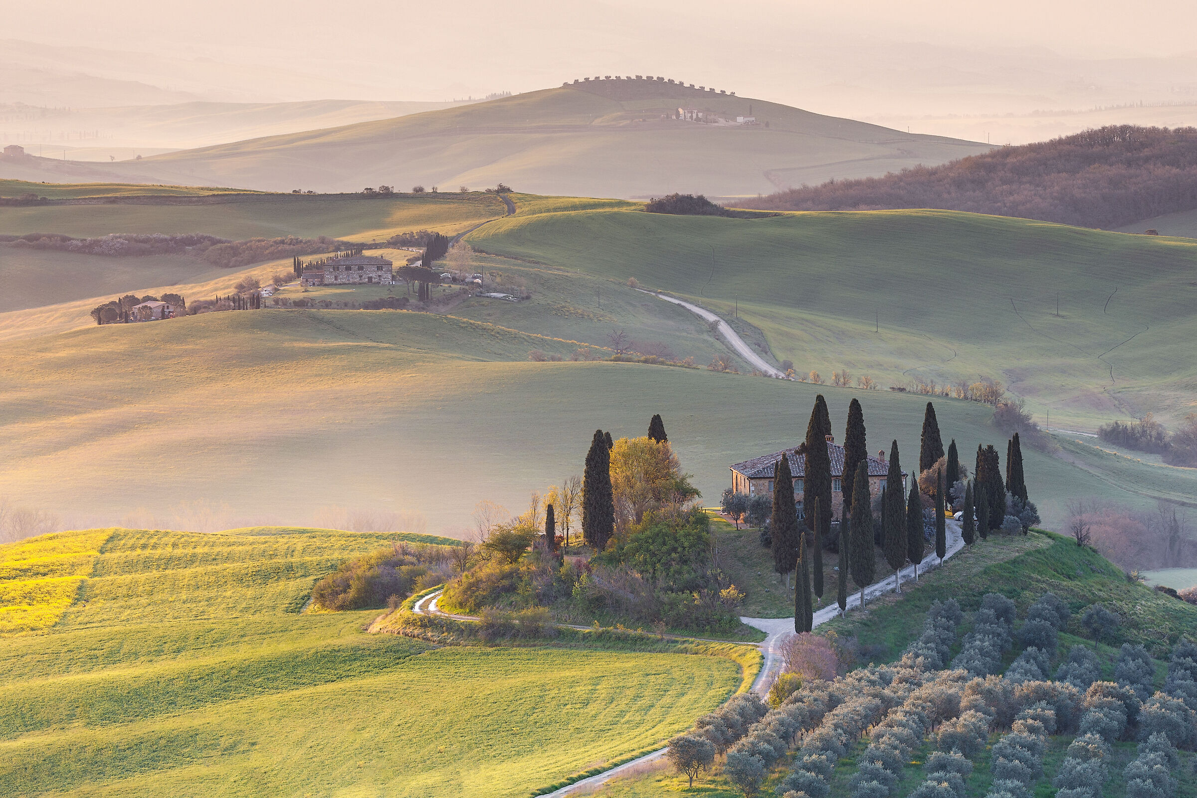 Alba in Val D'Orcia - Poggio Belvedere