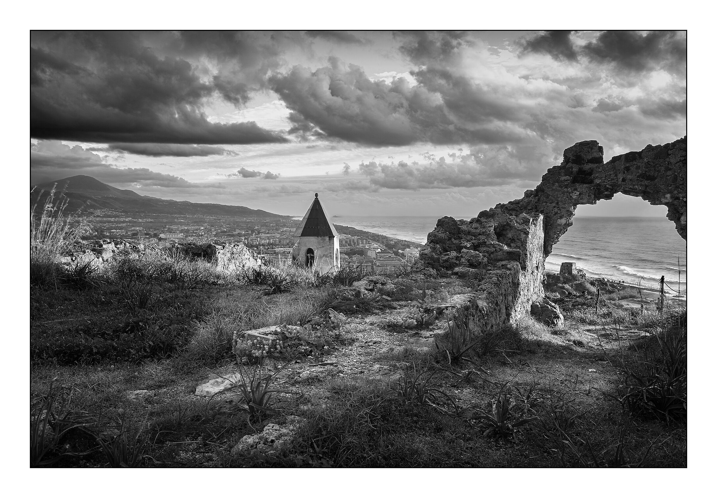 Storm surge at sunset #2