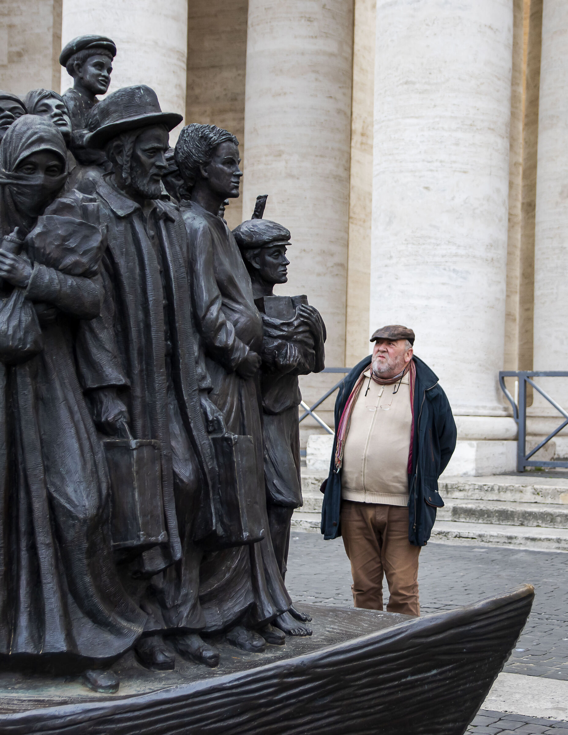 The monument to the Migrant...