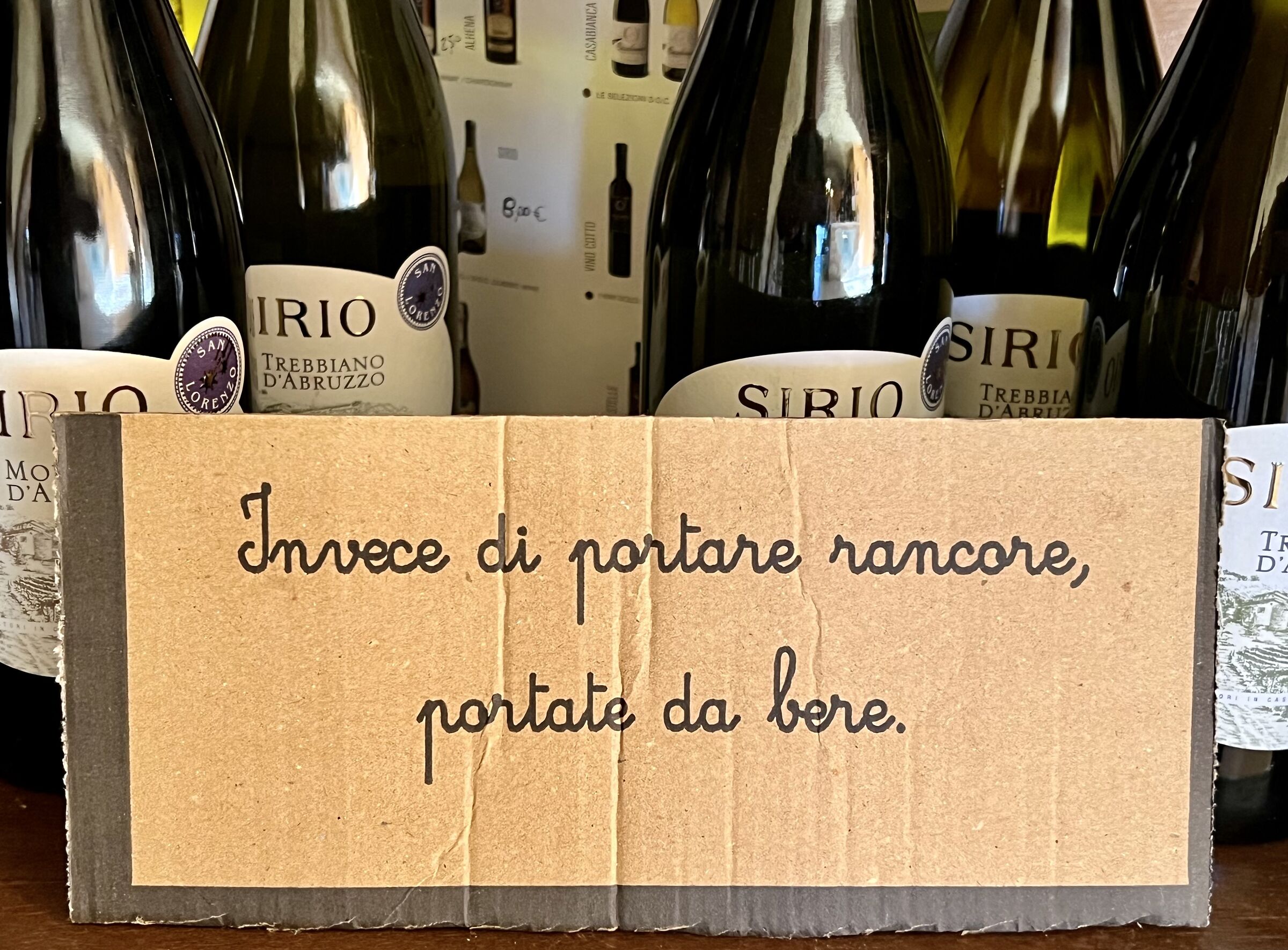 Suggestion of a wine seller.