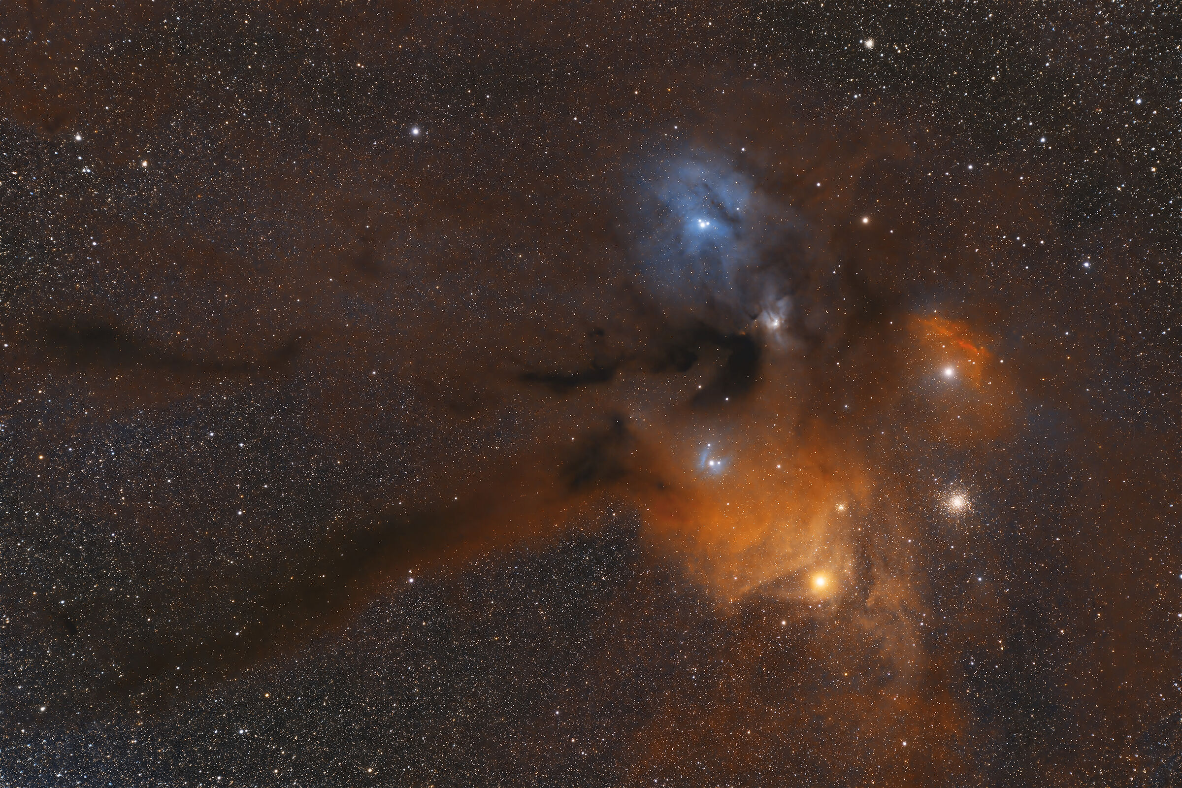 The splendid region of Rho Ophiuchi!