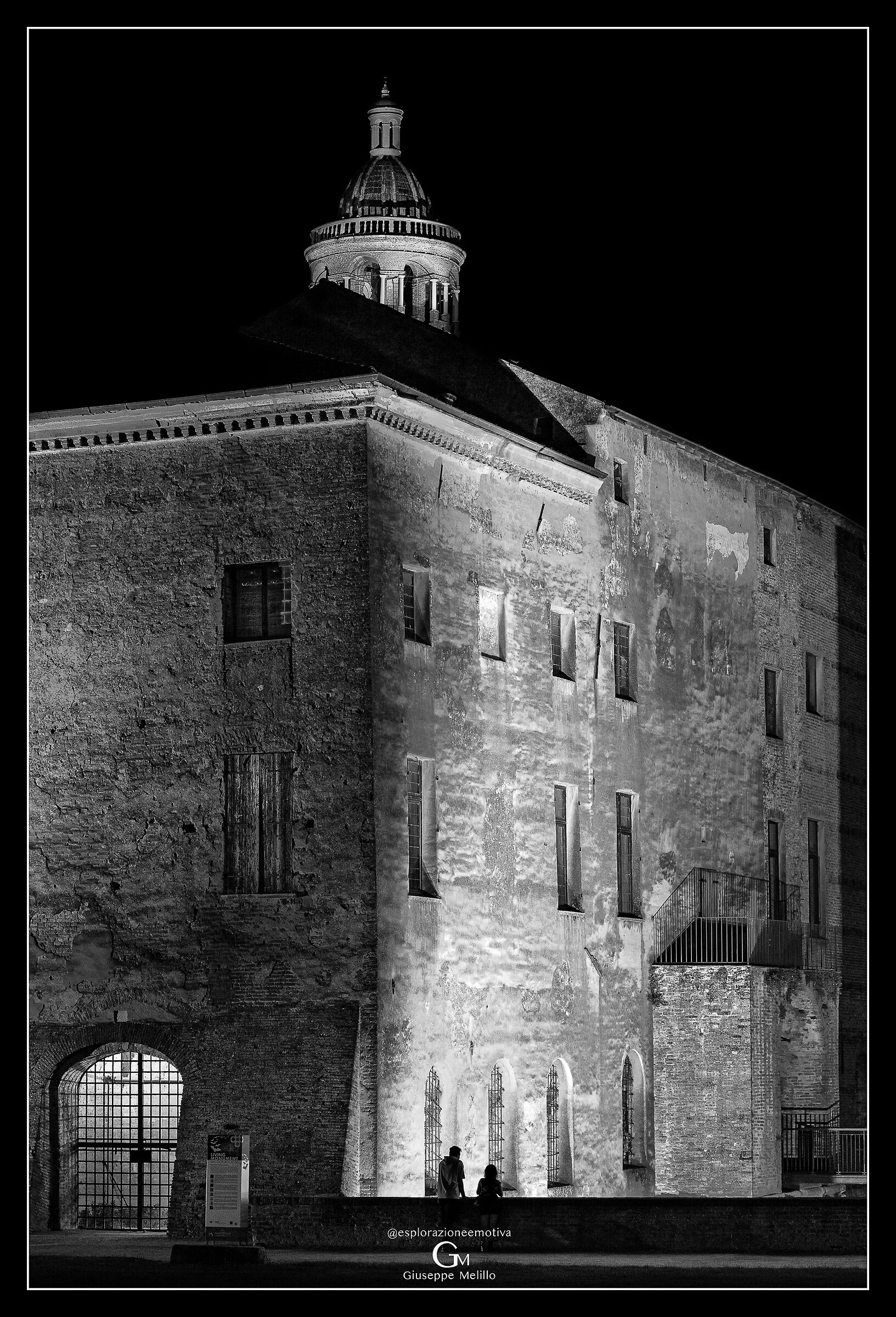 Notturna al Castello di San Giorgio - B&W
