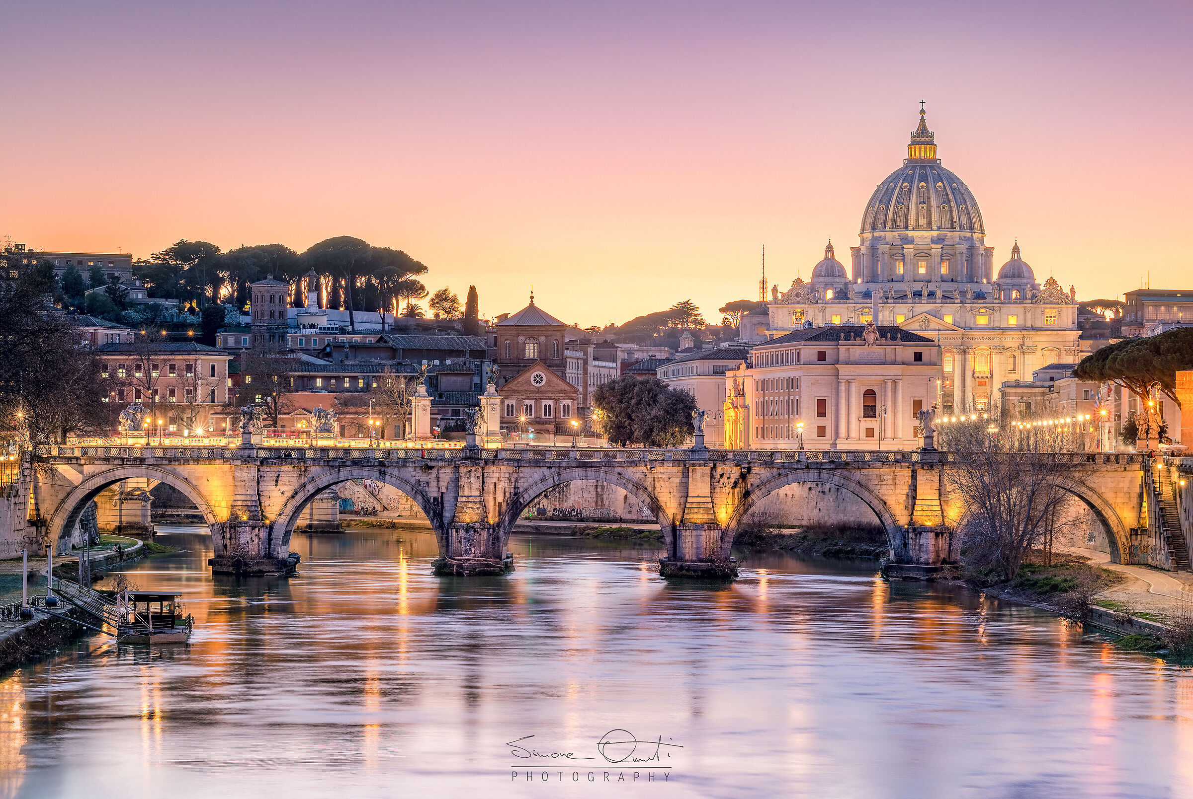How big are you Rome when it's sunset...