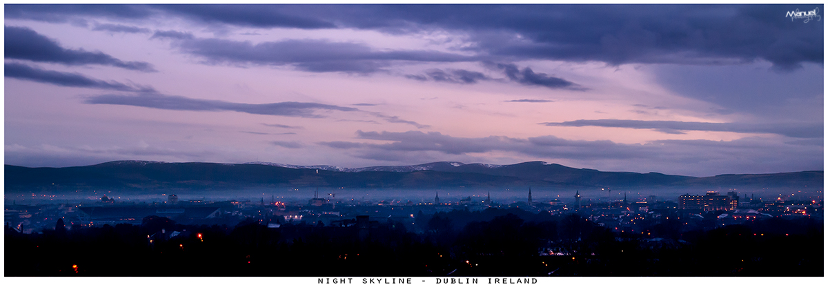 Dublin night skyline