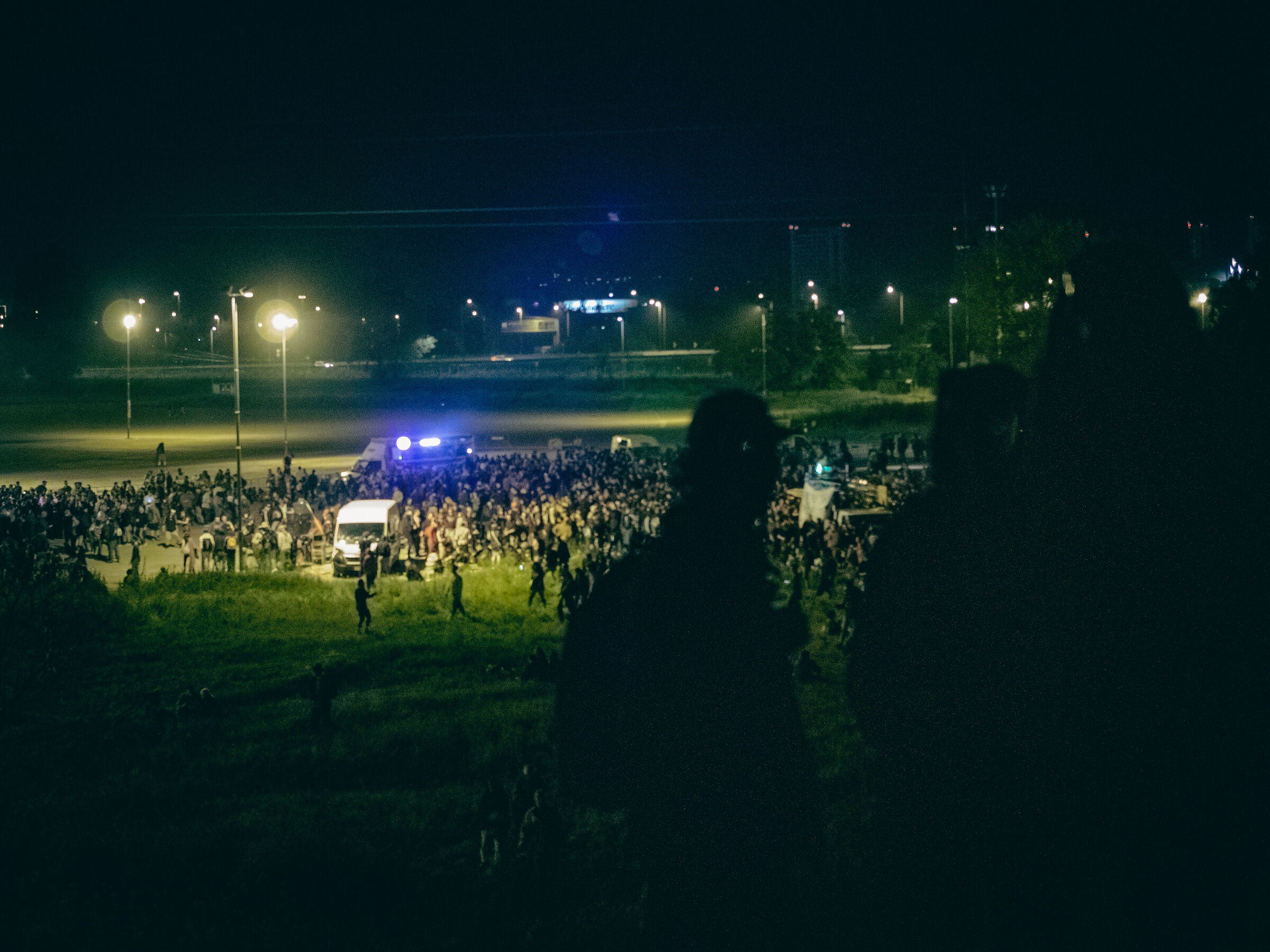 The first 5 floats from the hill of Parco Nord
