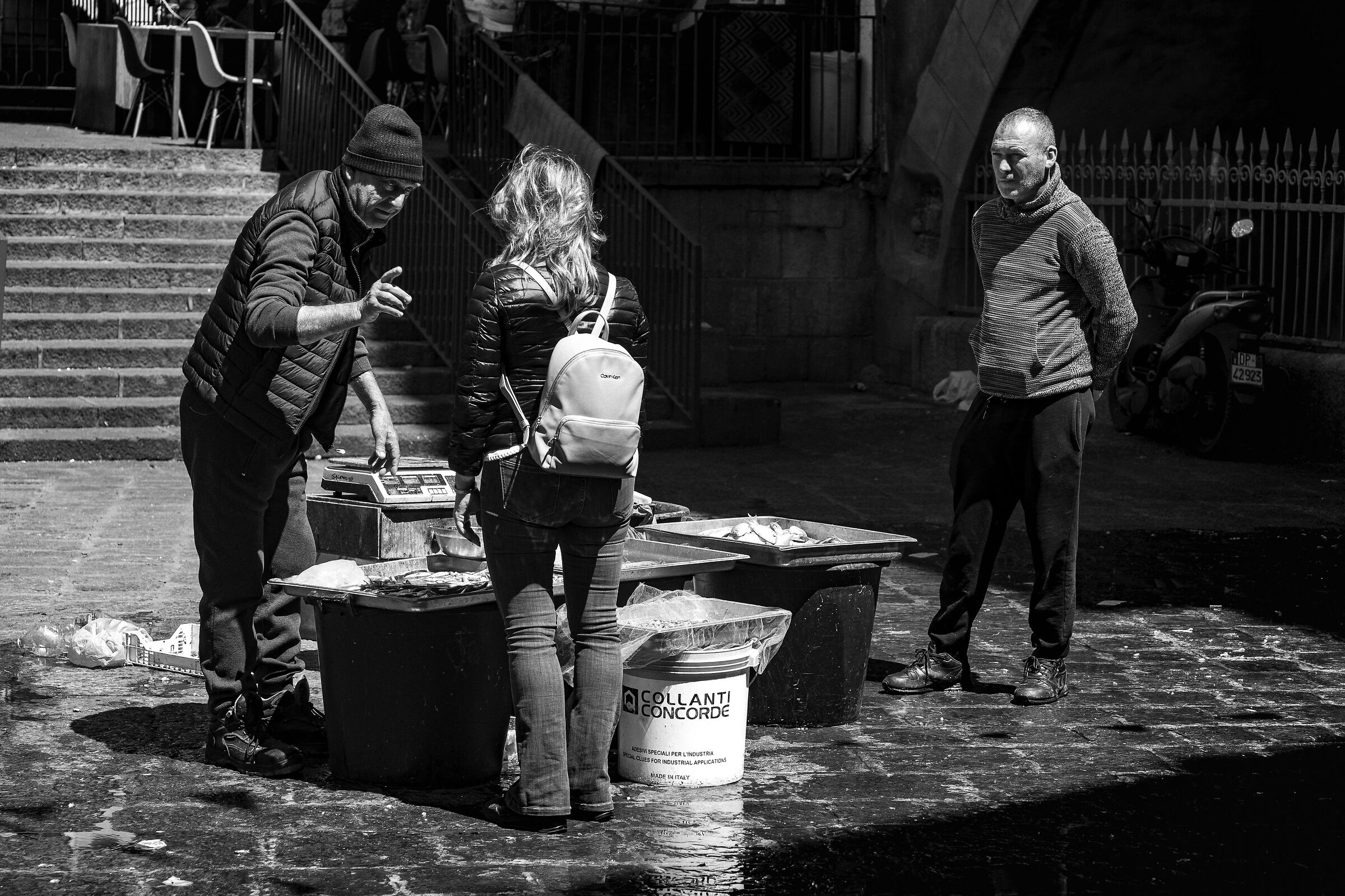 At the fish market