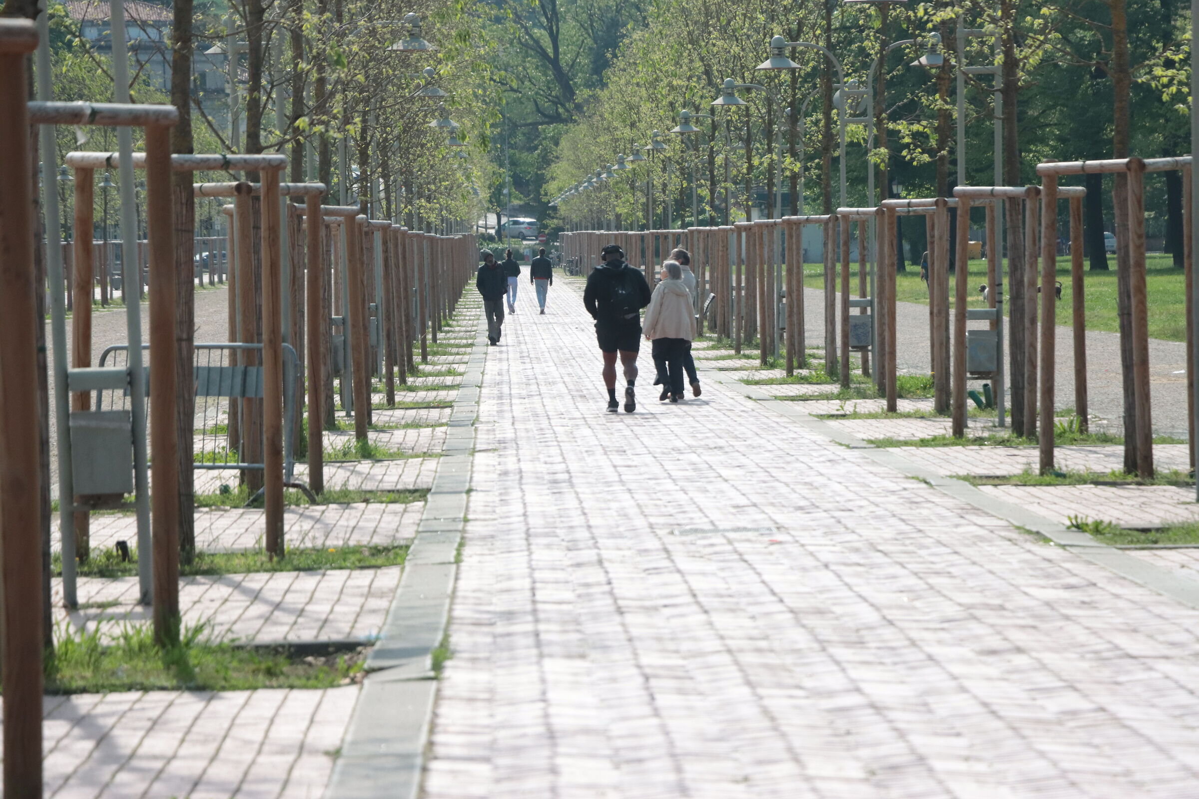 camminata lungo Campo Marzio