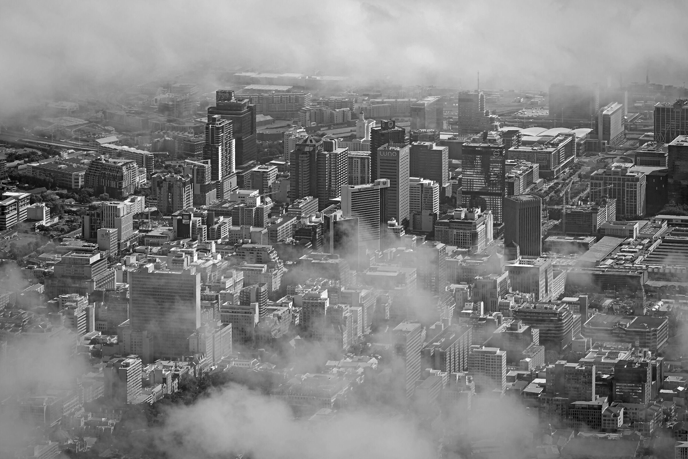 Cape Town in B&W