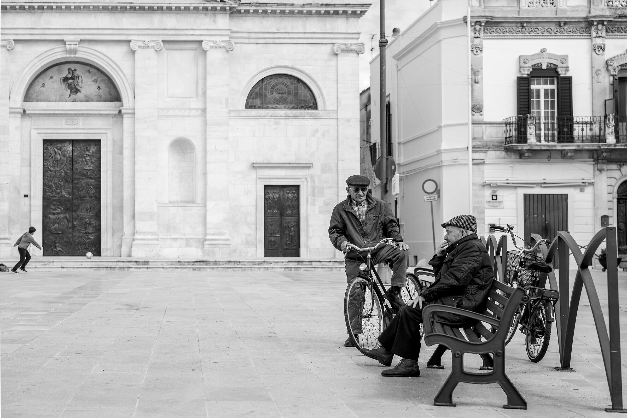 The man on a bicycle