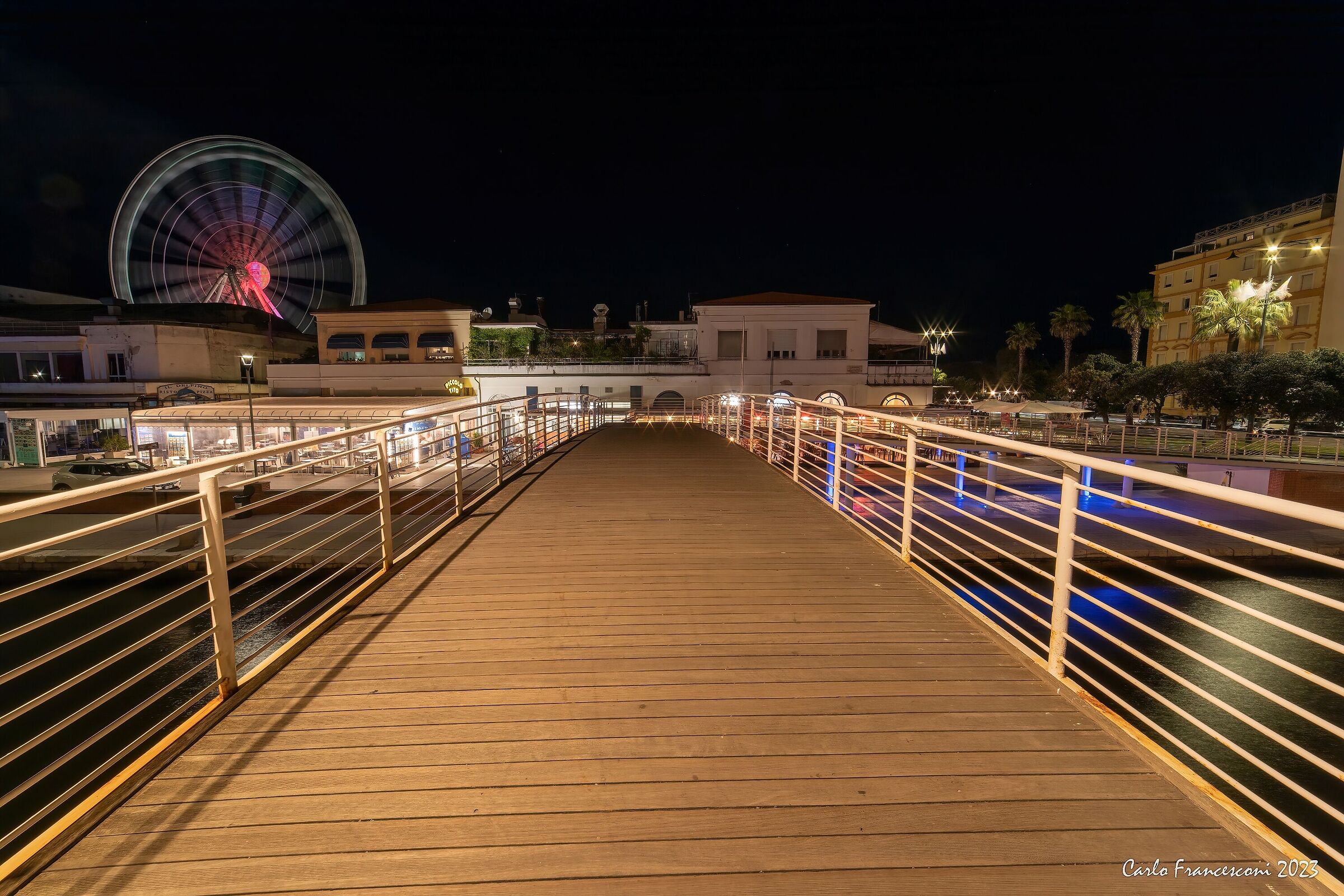 Walkway on the pier of Vireggio