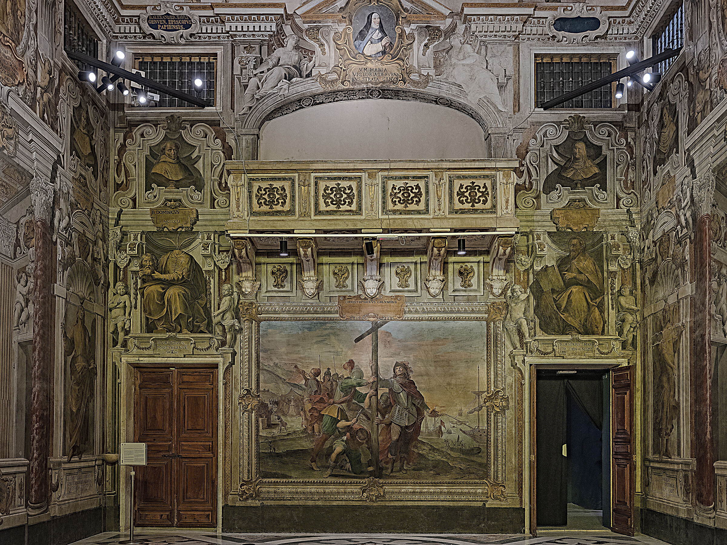 Genoa - Paòazzo Ducale - Doge's Chapel - Foreshorteni...