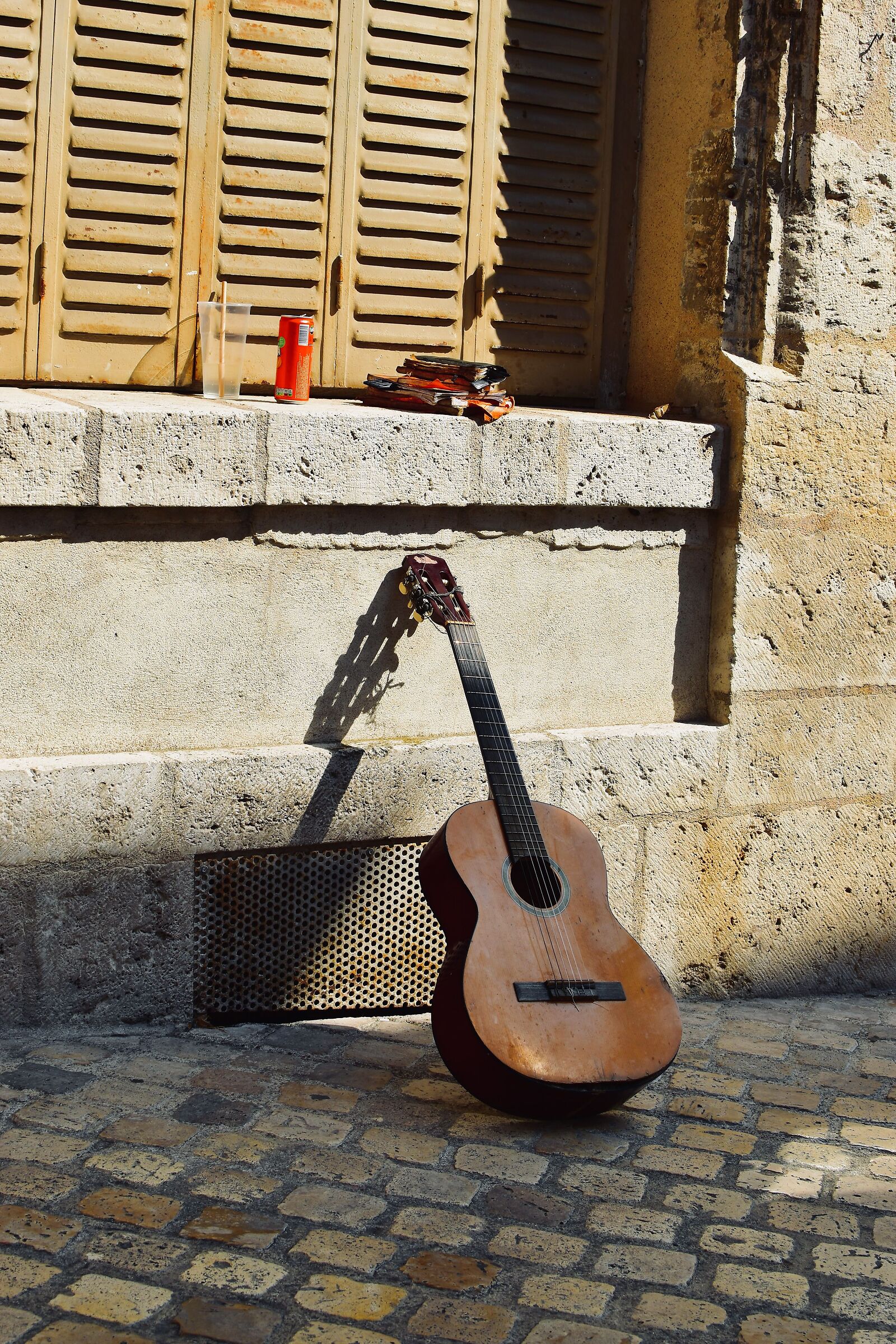 chitarra in strada a Orléans