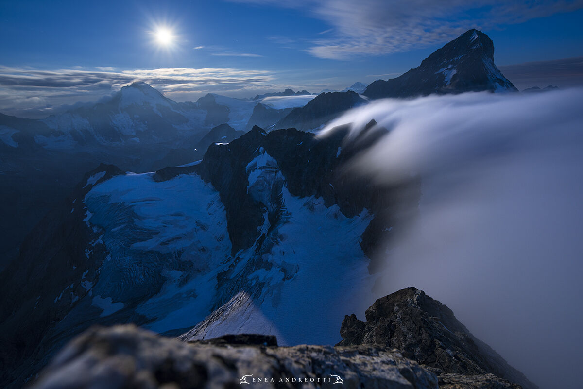 4000 illuminated by the moon