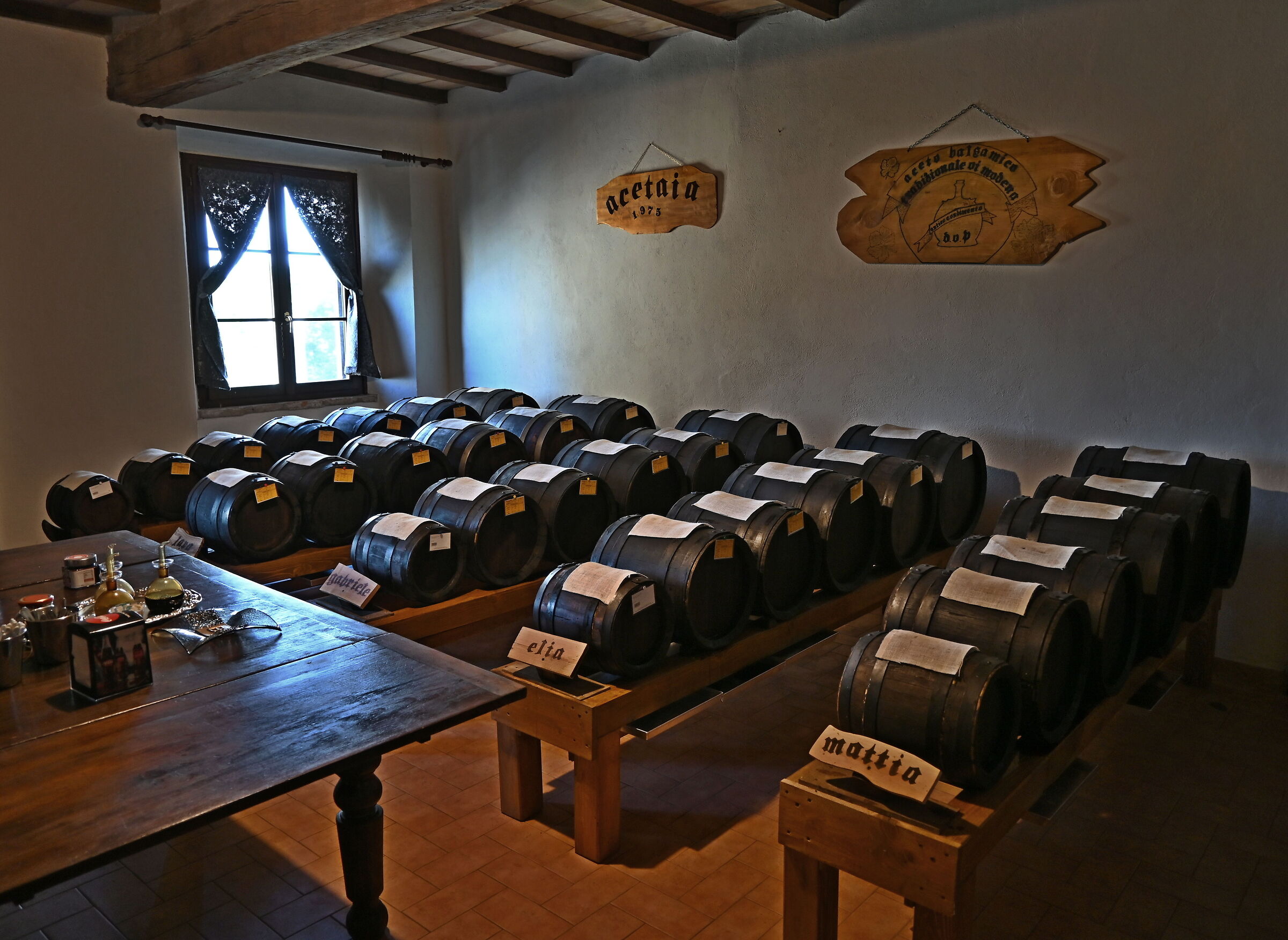 Dove riposa l'aceto balsamico