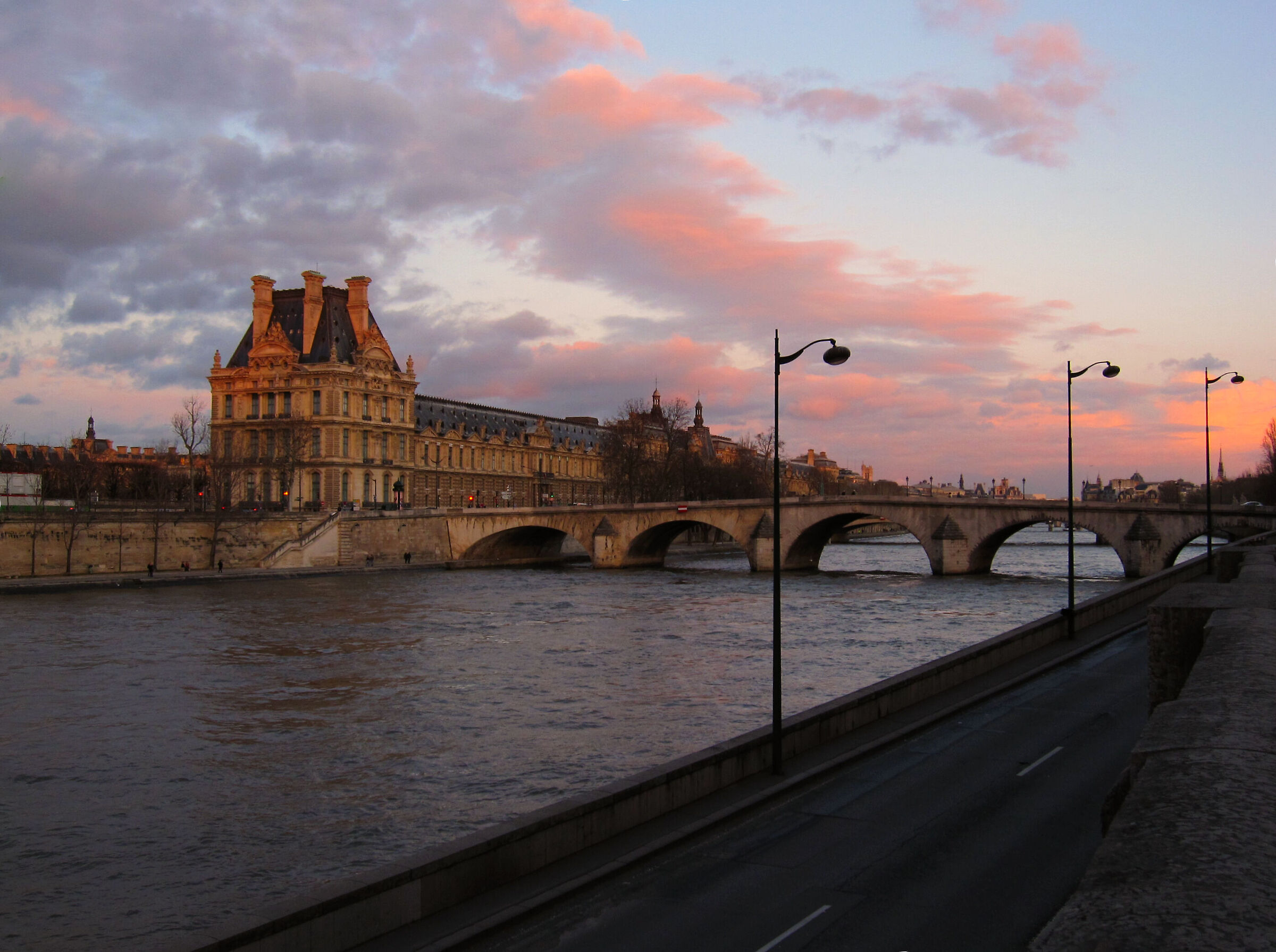 tramonto sul Pont Royal