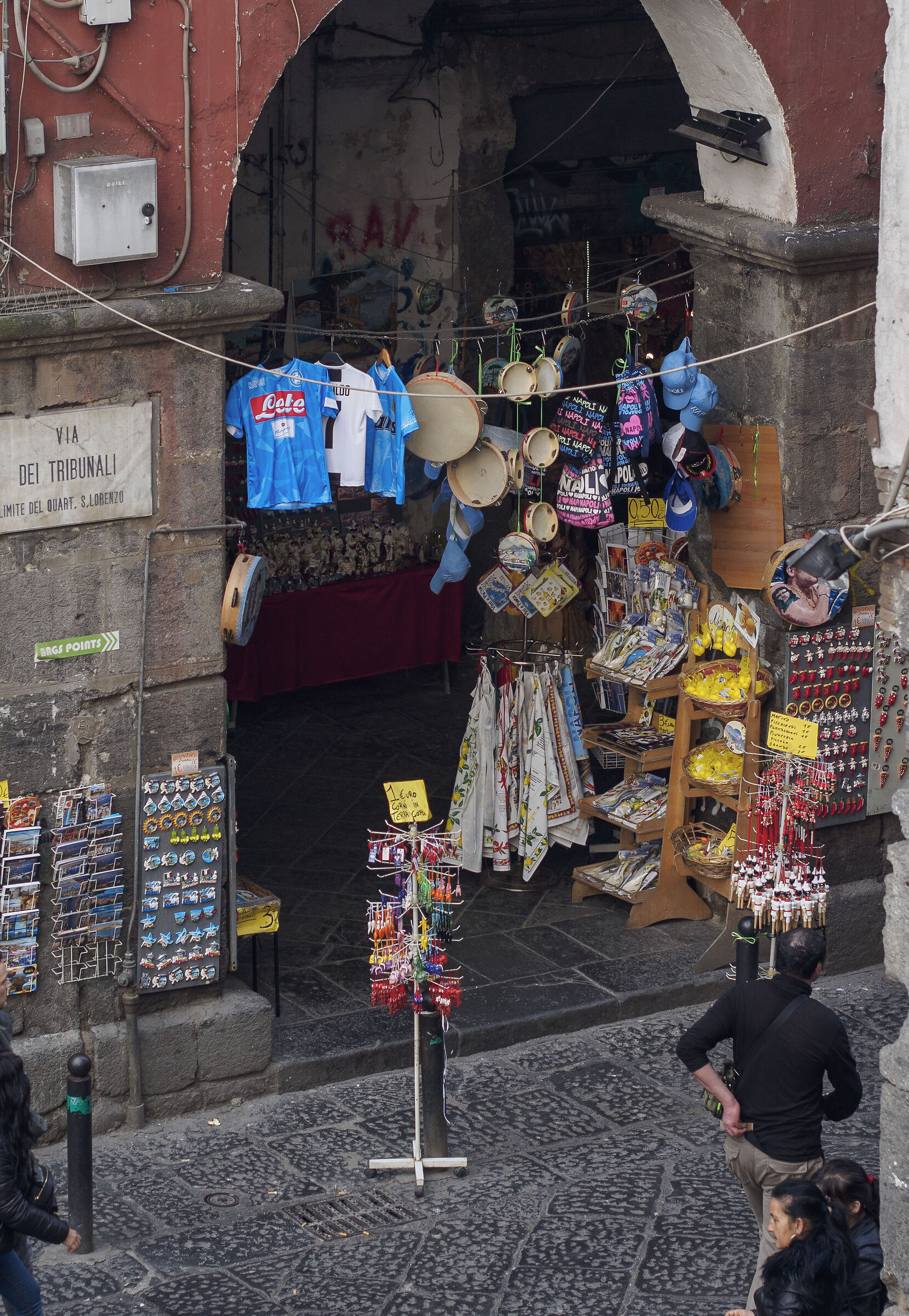 Corner of via Tribunali - Naples