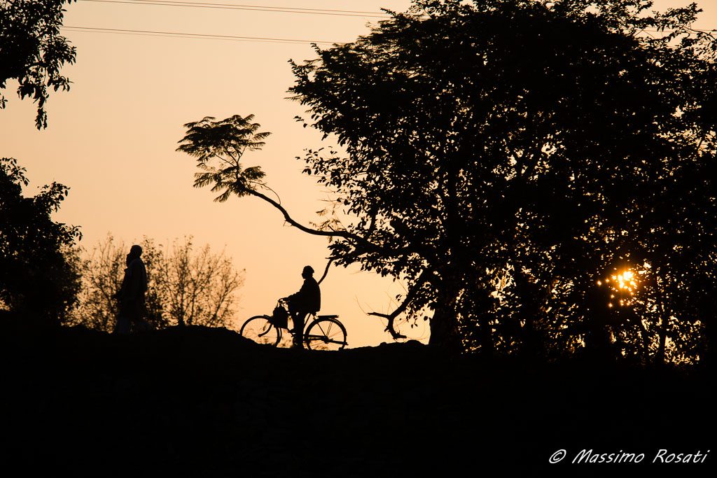 Bicicletta al tramonto