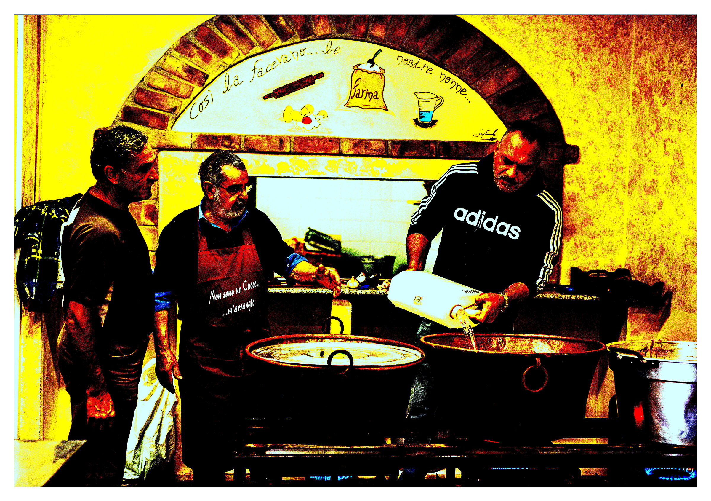 Then for the blueberry jam you do so ......