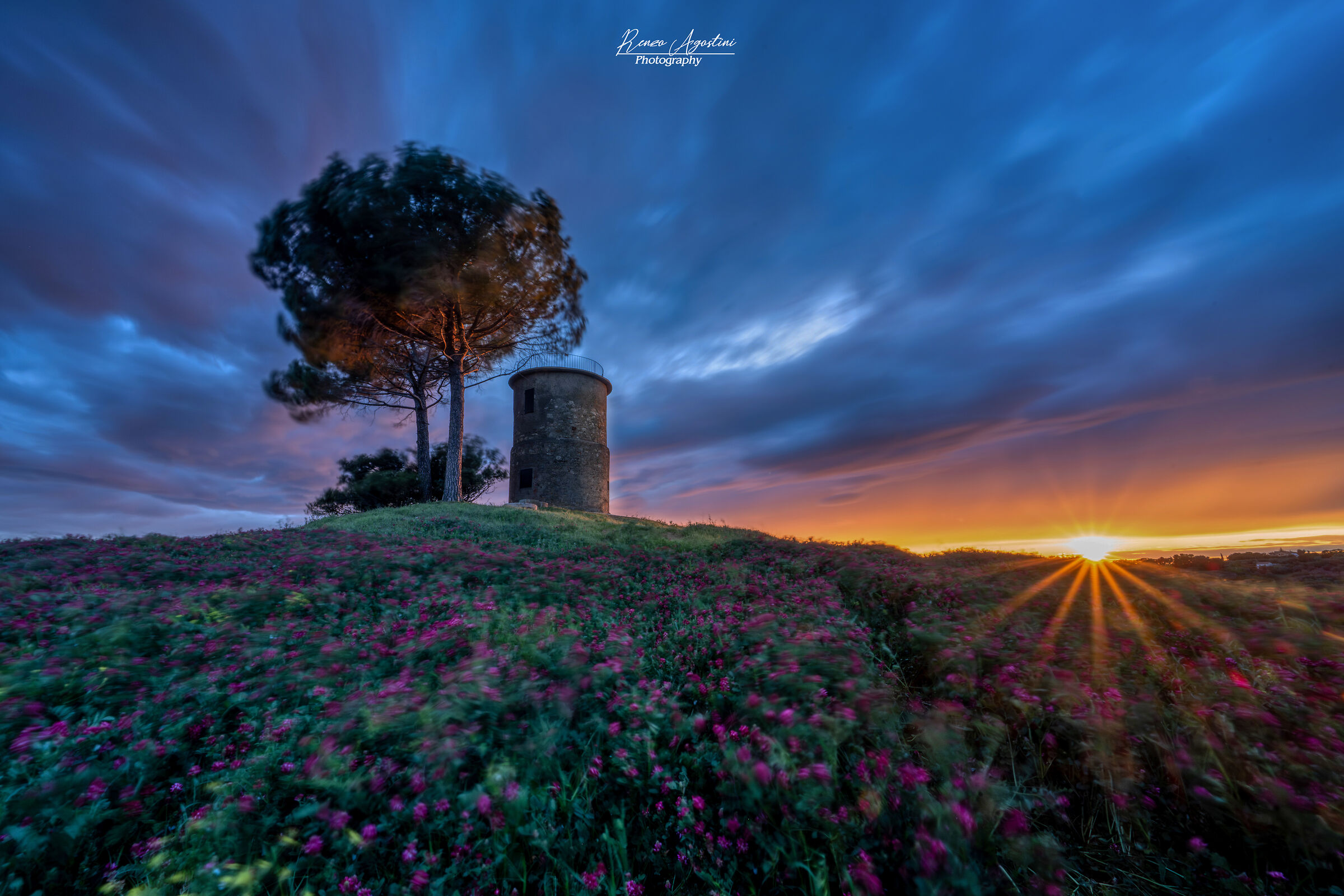 And then to the old mill .. A sunset like that.