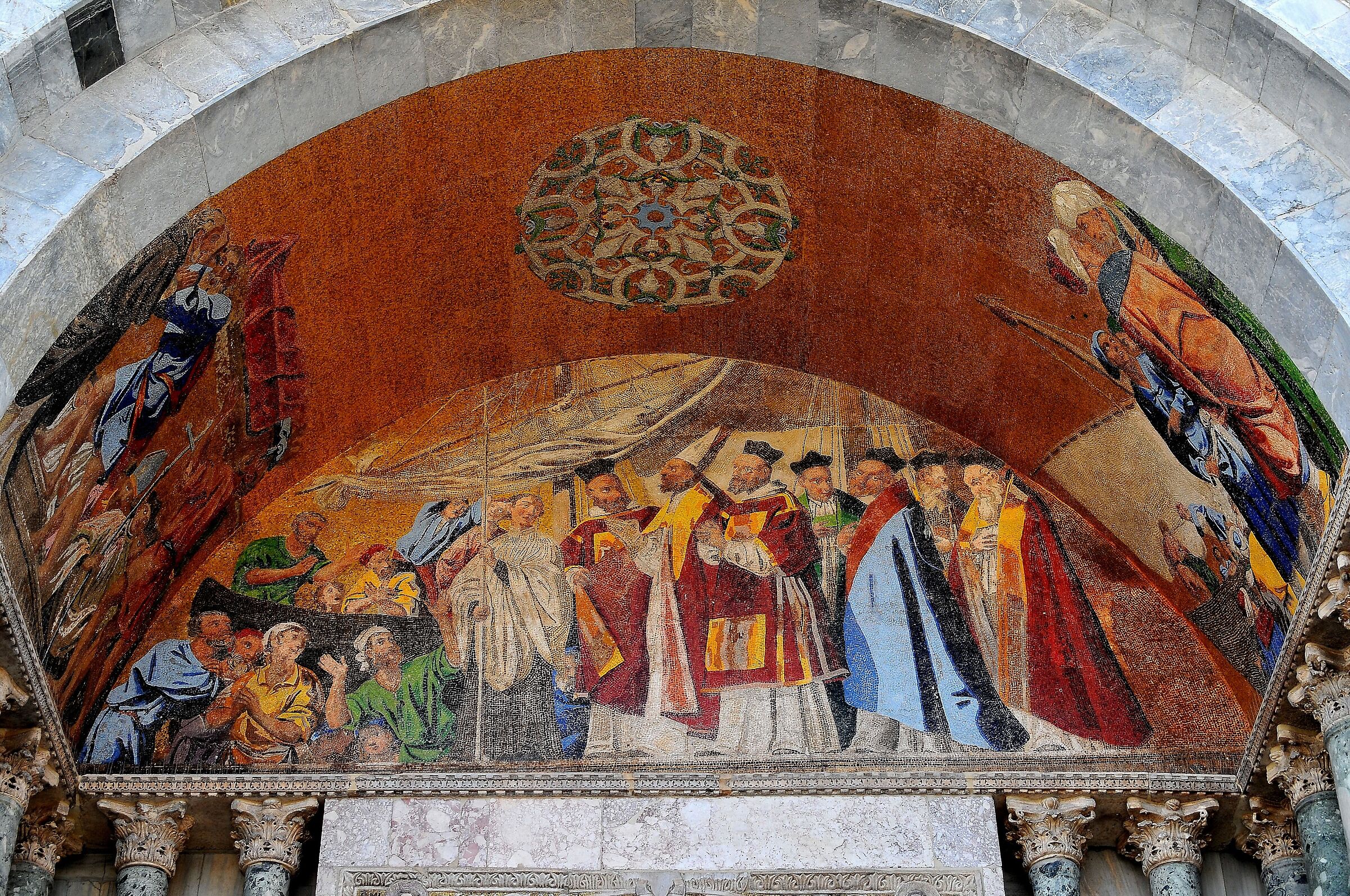 I mosaici della facciata della basilica di S. Marco -VE
