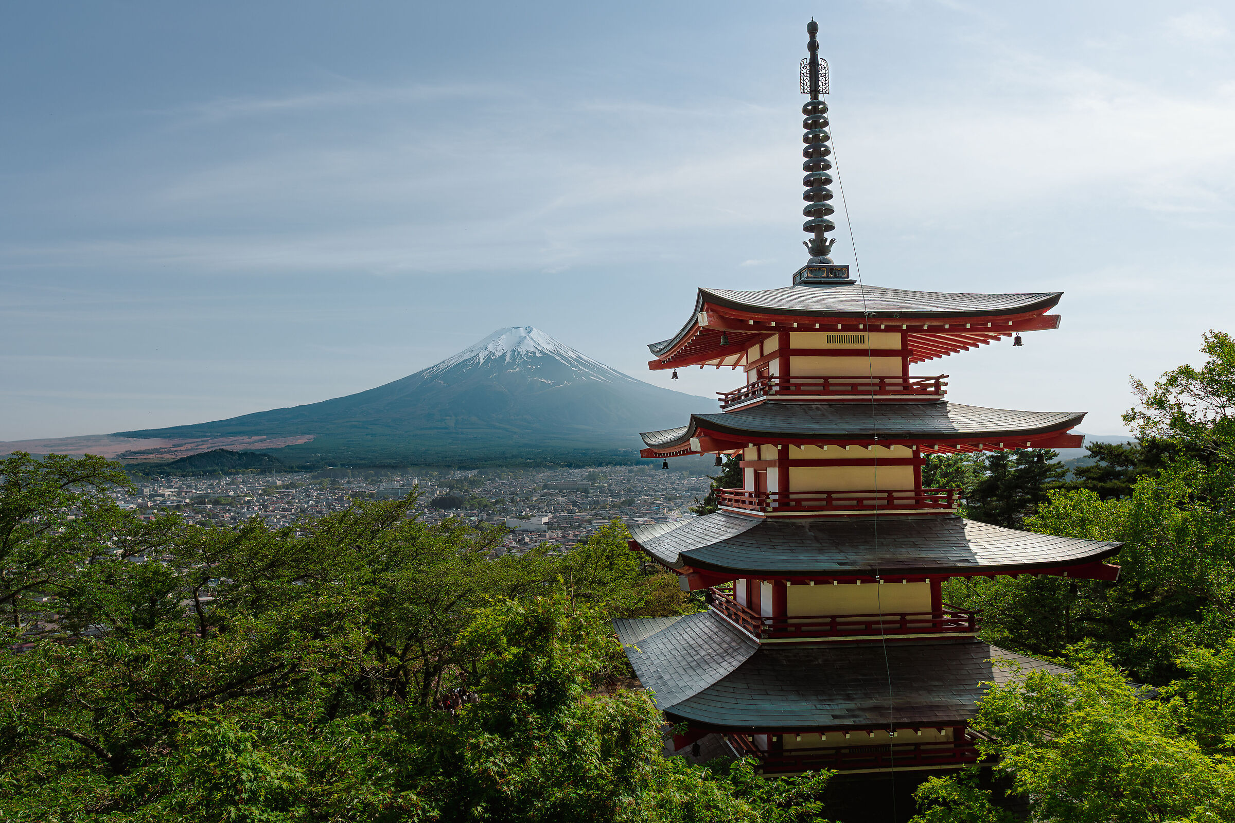 Pagoda and Fuji