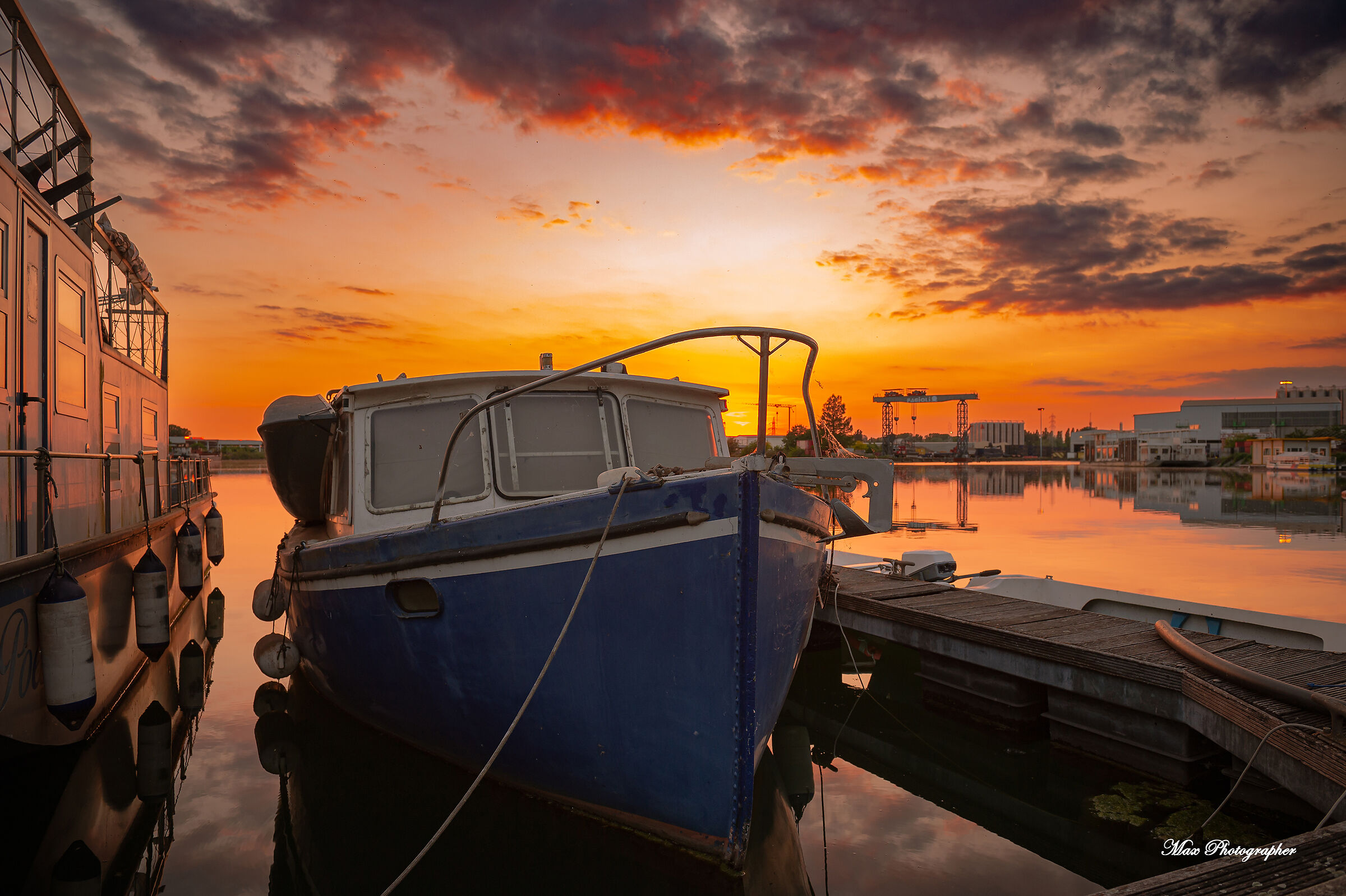 The Old Boat In The Port