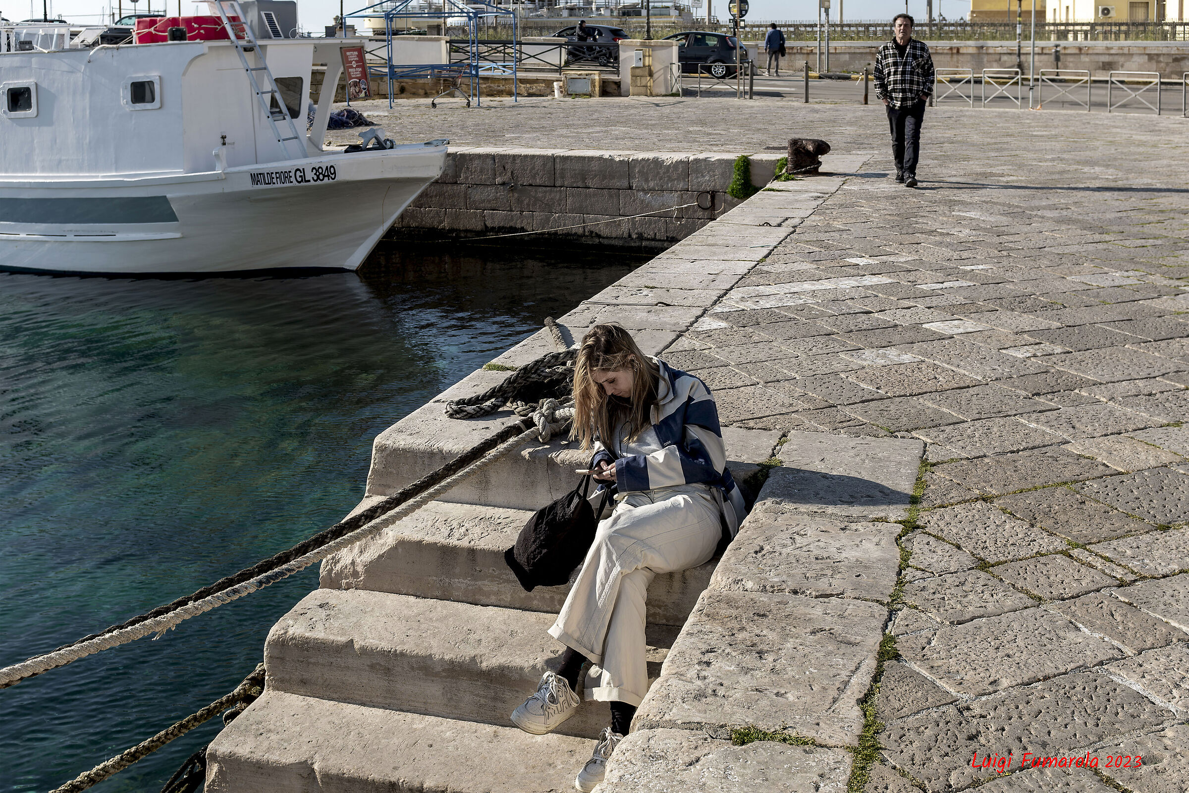 Sitting on the dock of the bay
