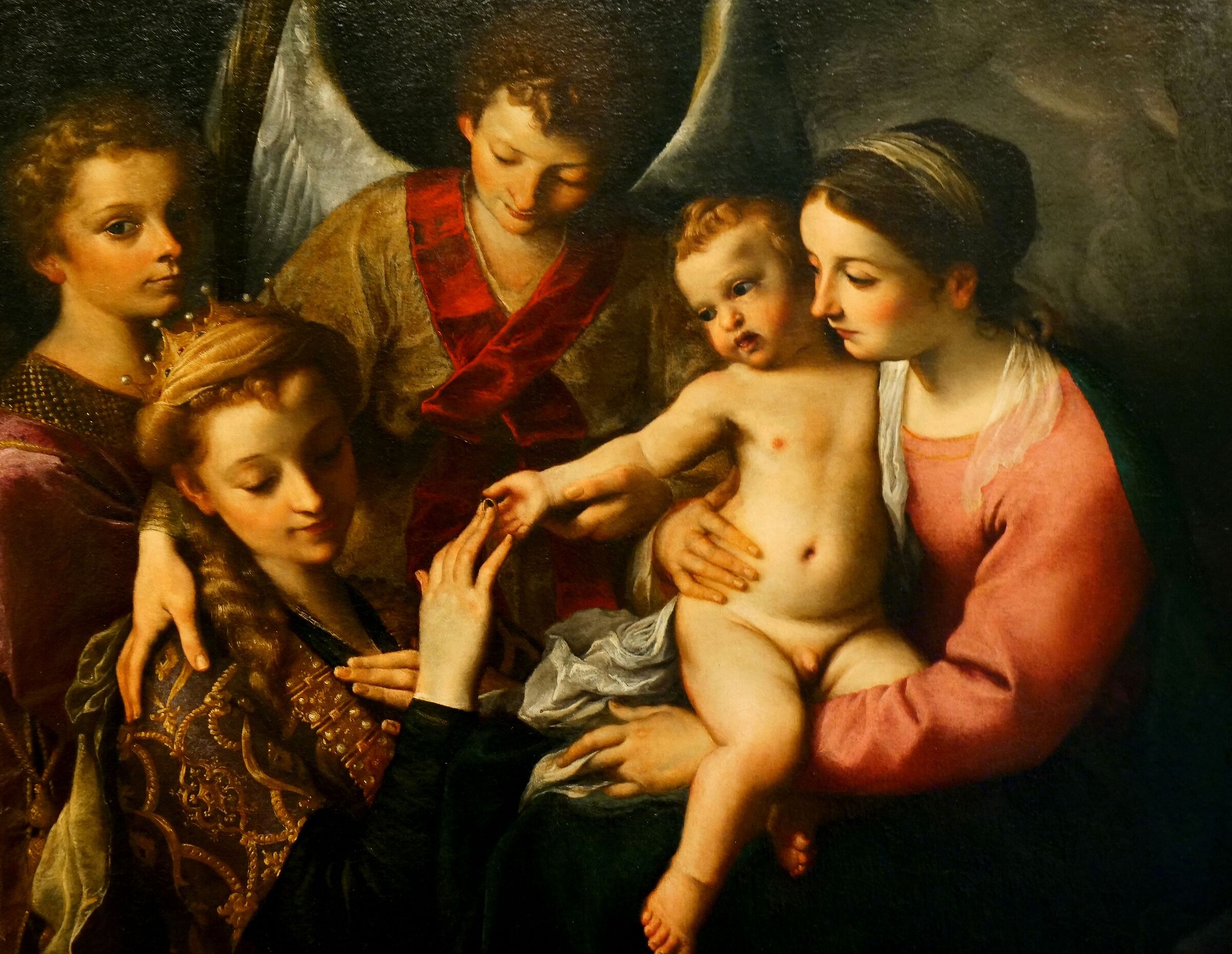 Annibale Carracci-Matrimonio mistico di Santa Caterina