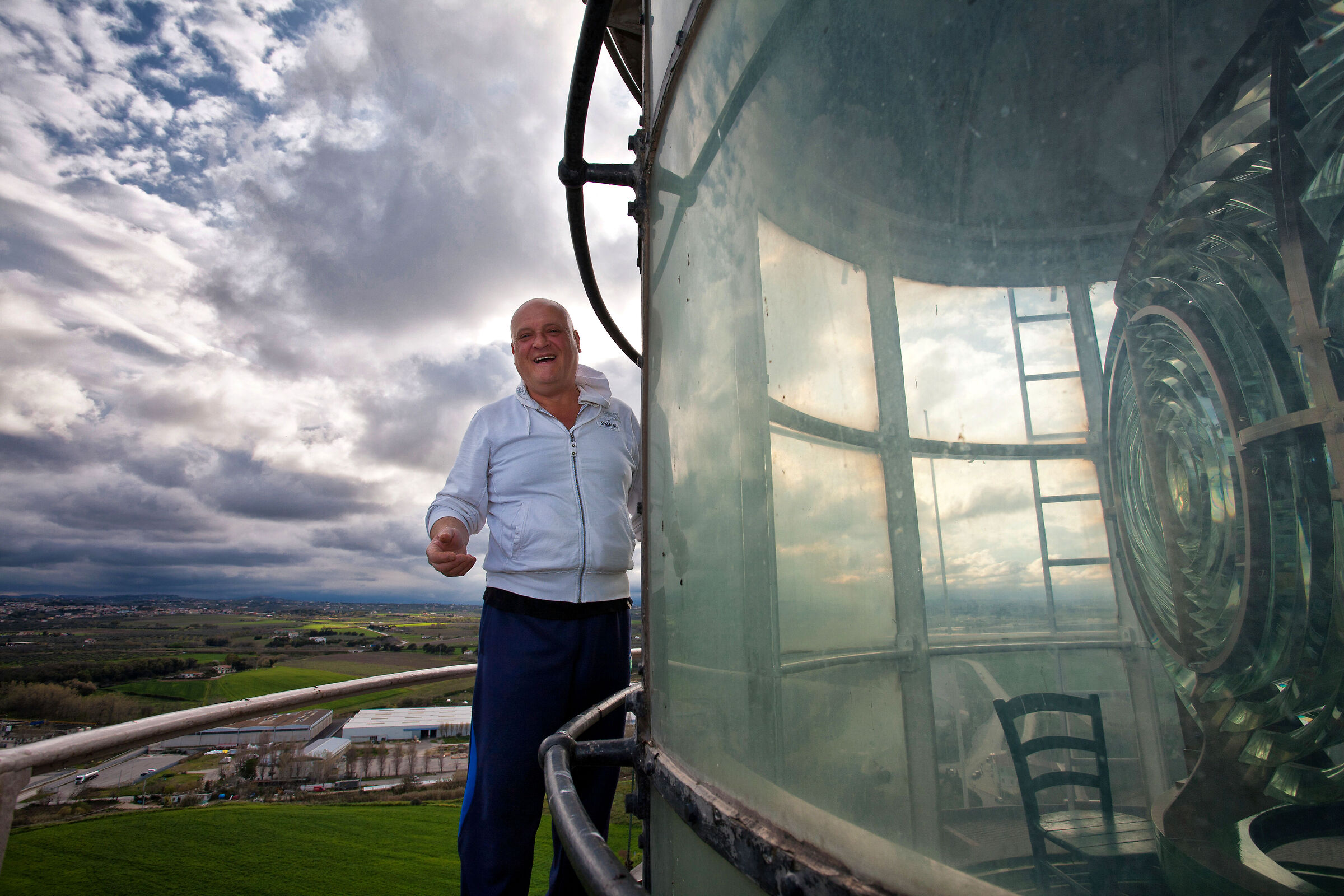 fuori dalla lanterna del faro