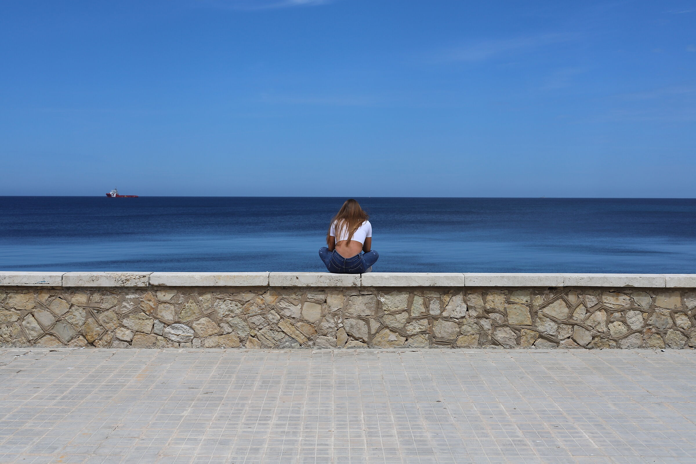 Guardando il mare:Trapani
