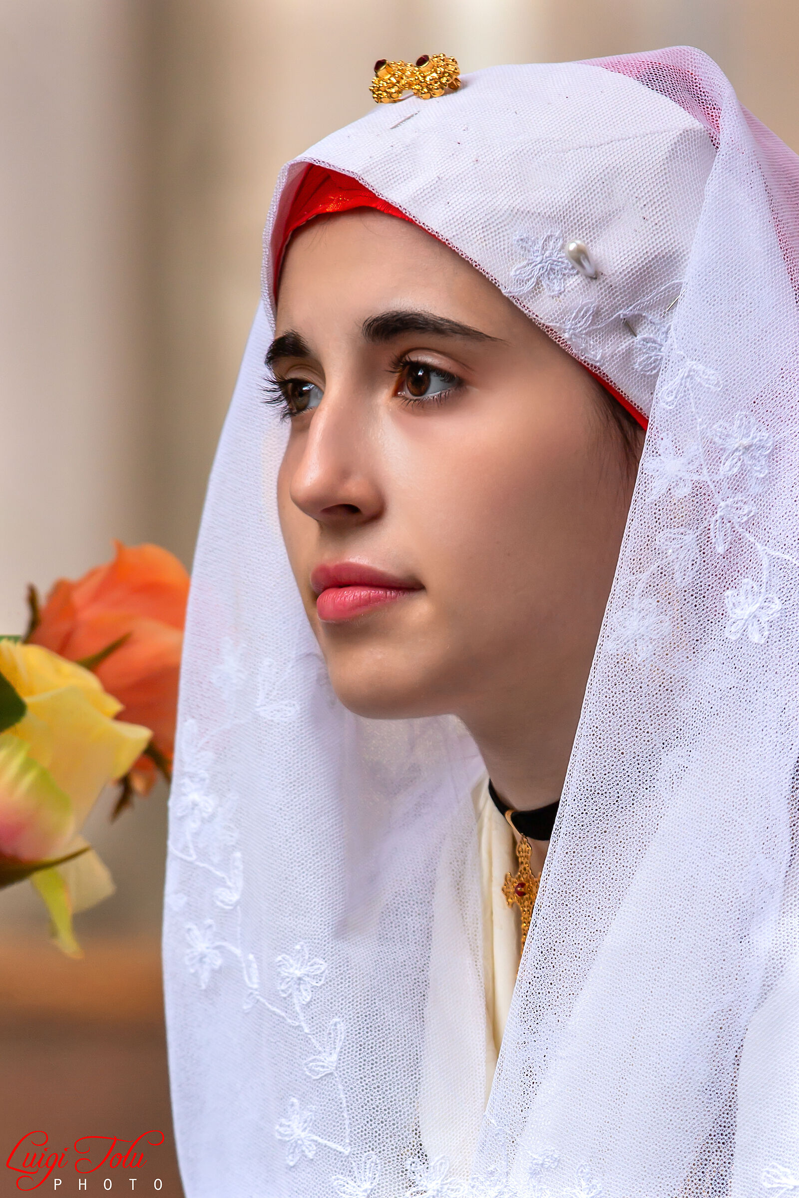 In abito tradizionale