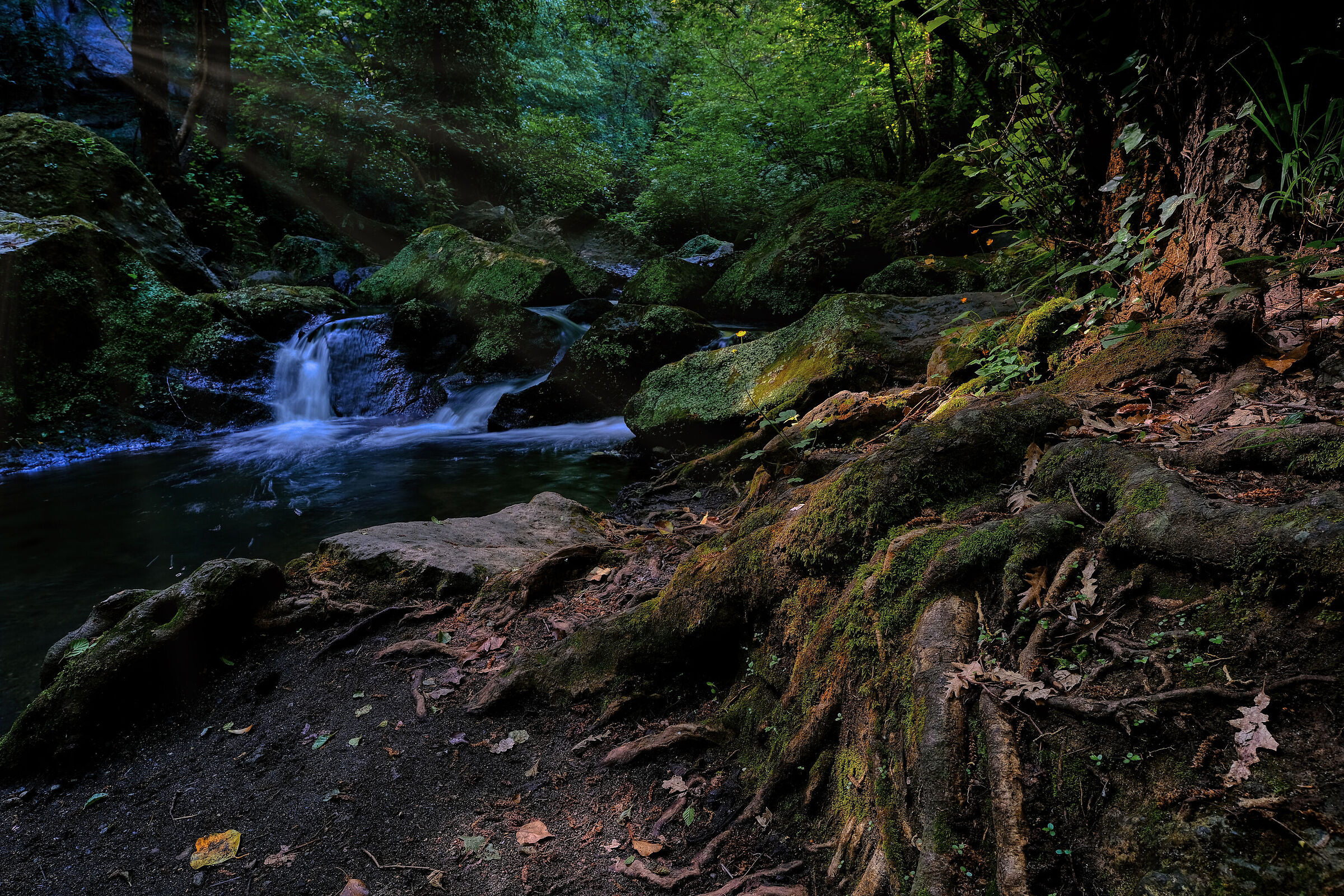 Monte Gelato waterfalls
