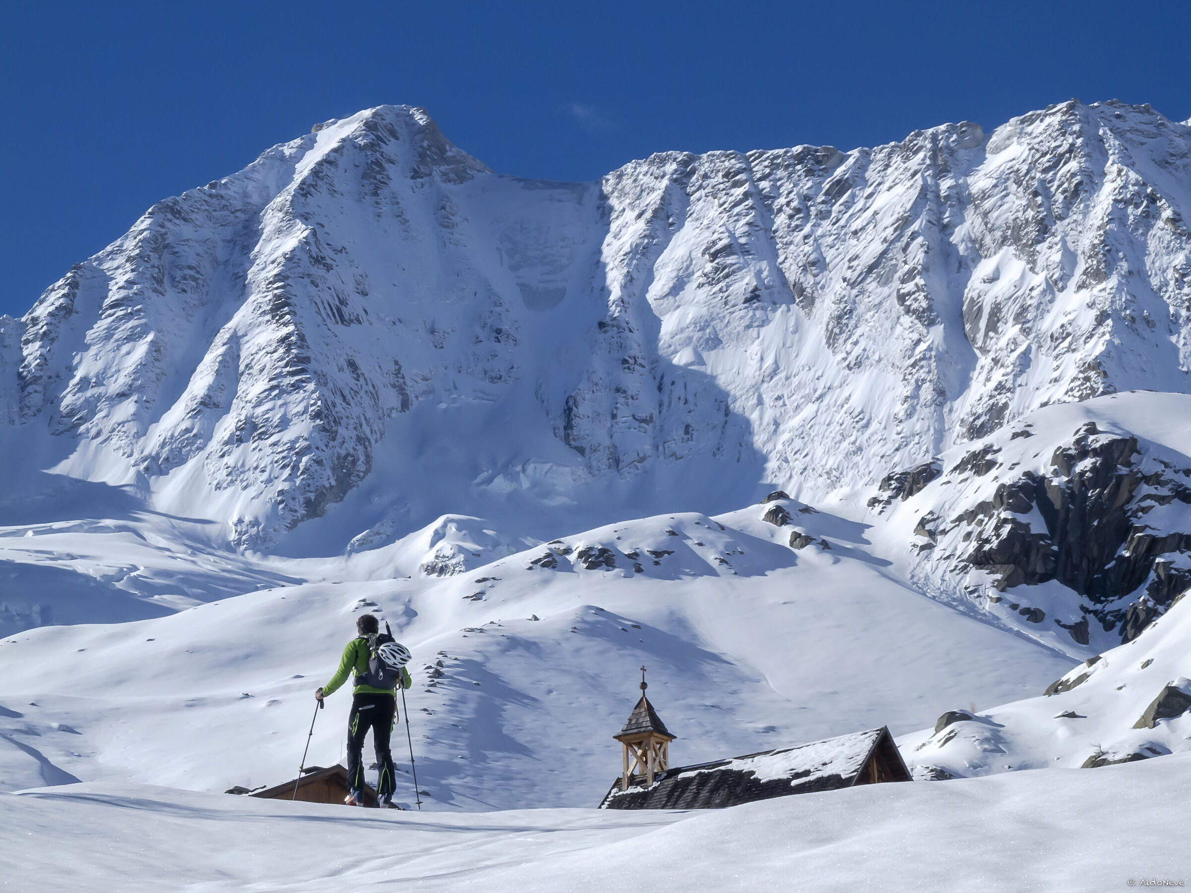 At Rifugio Denza: the Presanella