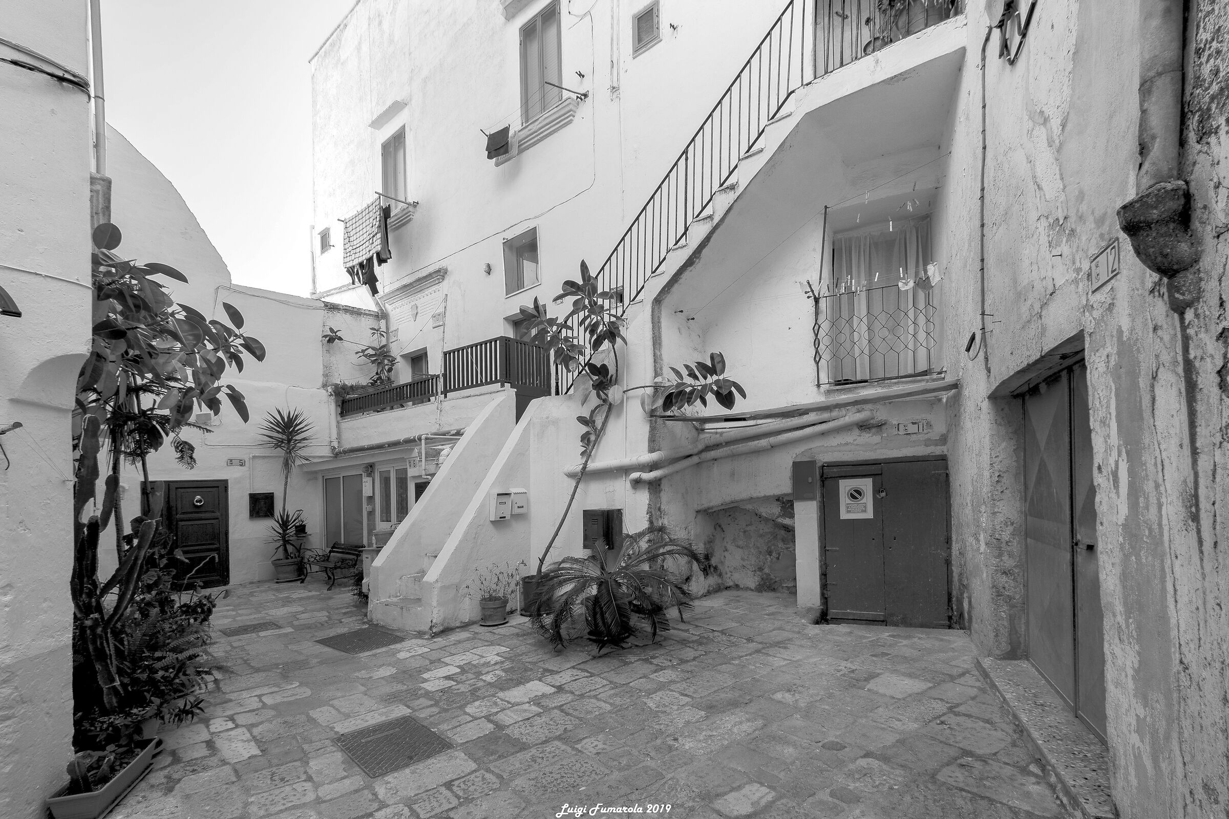 Alleys, courtyards & the like of the ancient village.