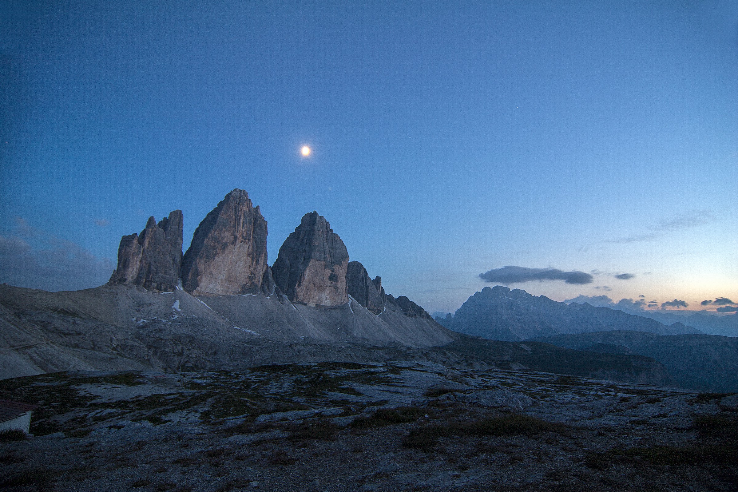 Le 3 cime di notte