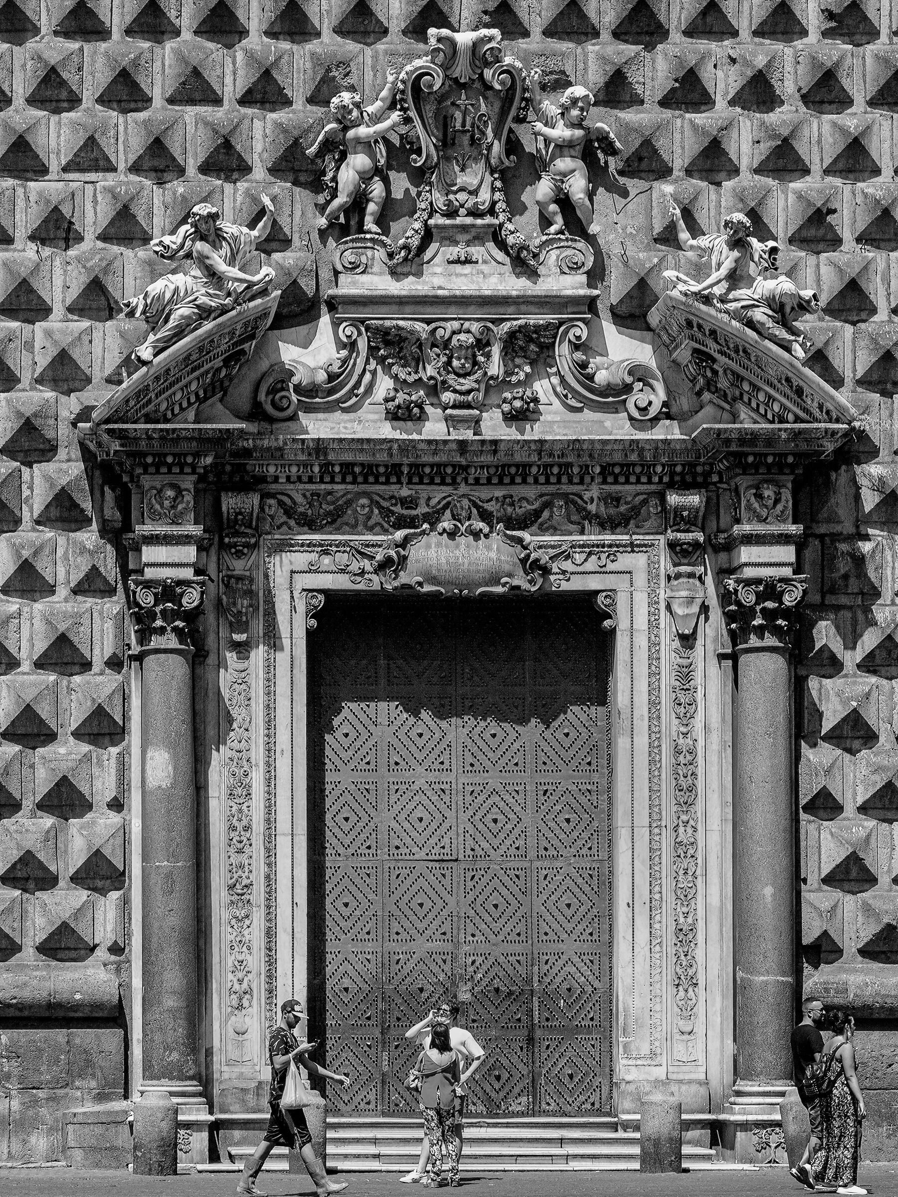 Naples Entrance to the church of Gesù Nuovo